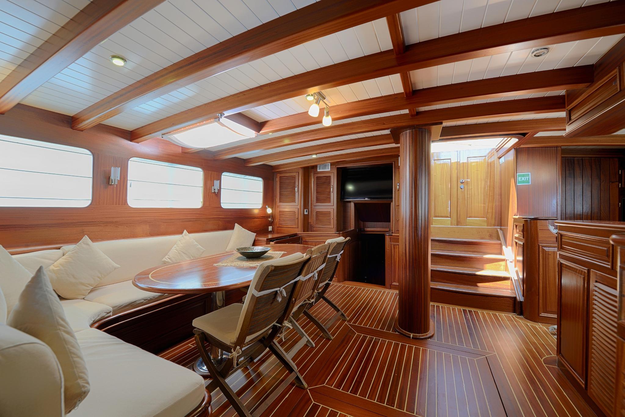 Zephyria II gulet amenities interior cabin in Türkiye