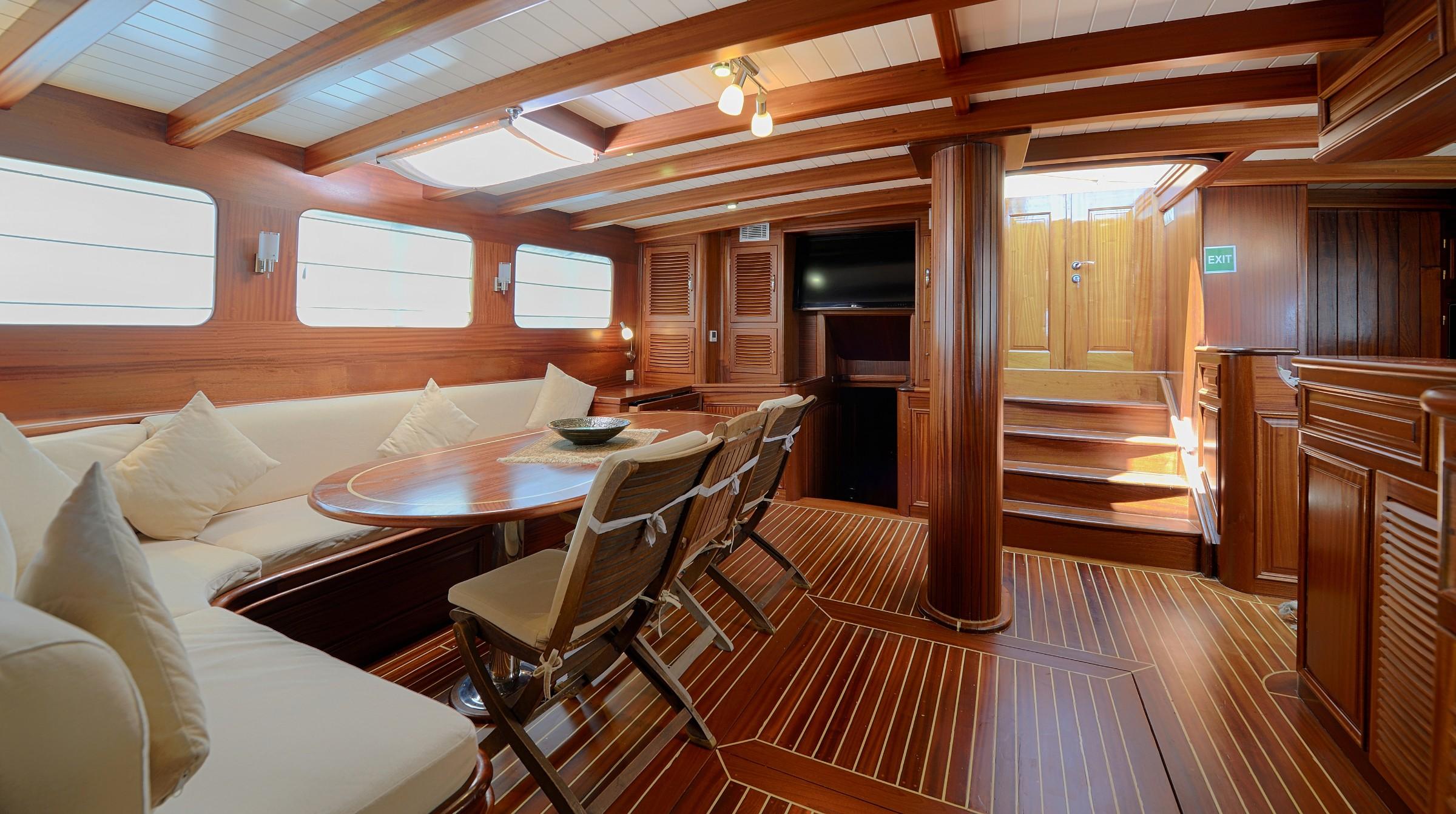 Zephyria II gulet amenities interior cabin in Türkiye
