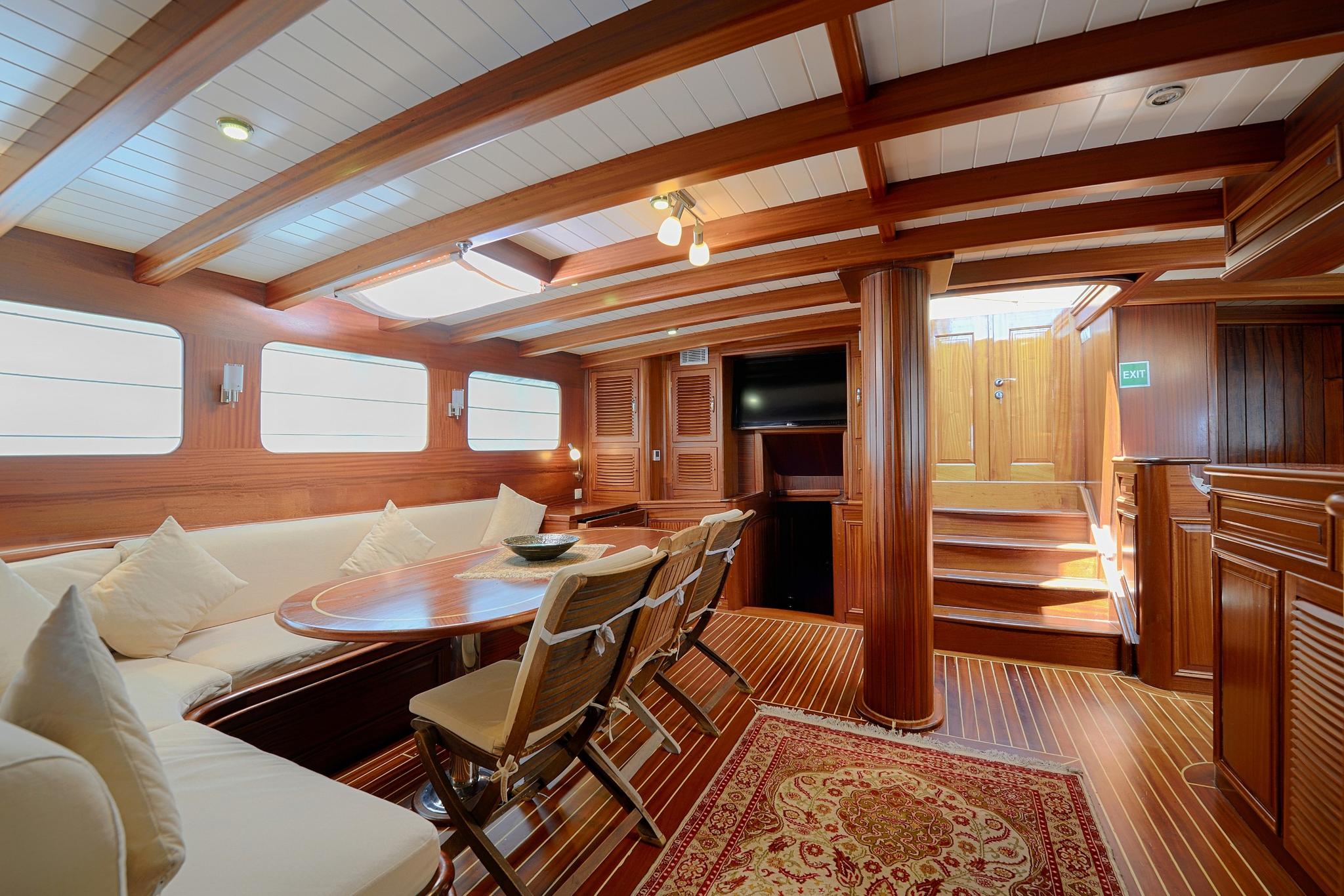 Zephyria II gulet amenities interior cabin in Türkiye