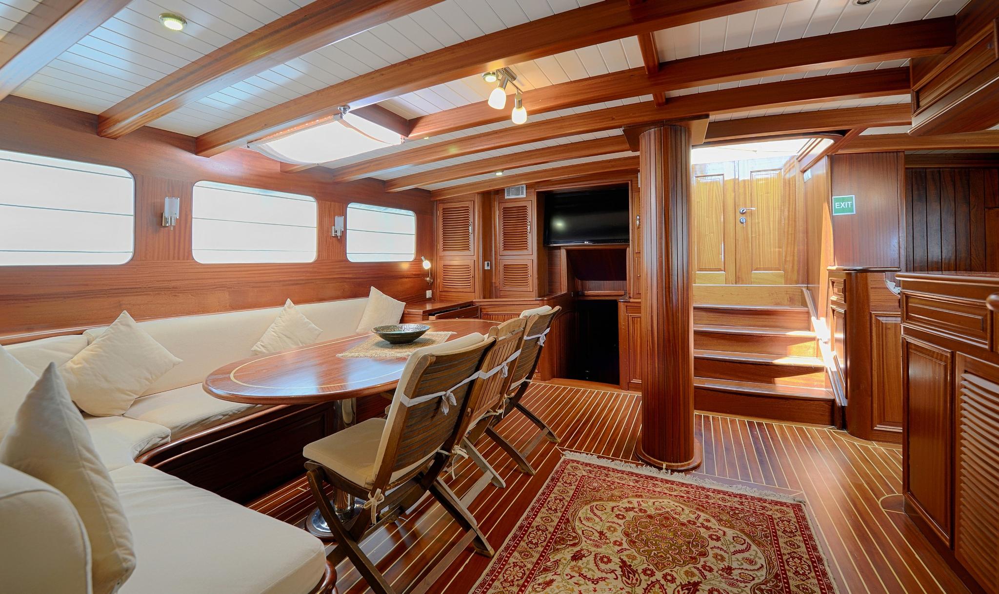 Zephyria II gulet amenities interior cabin in Türkiye