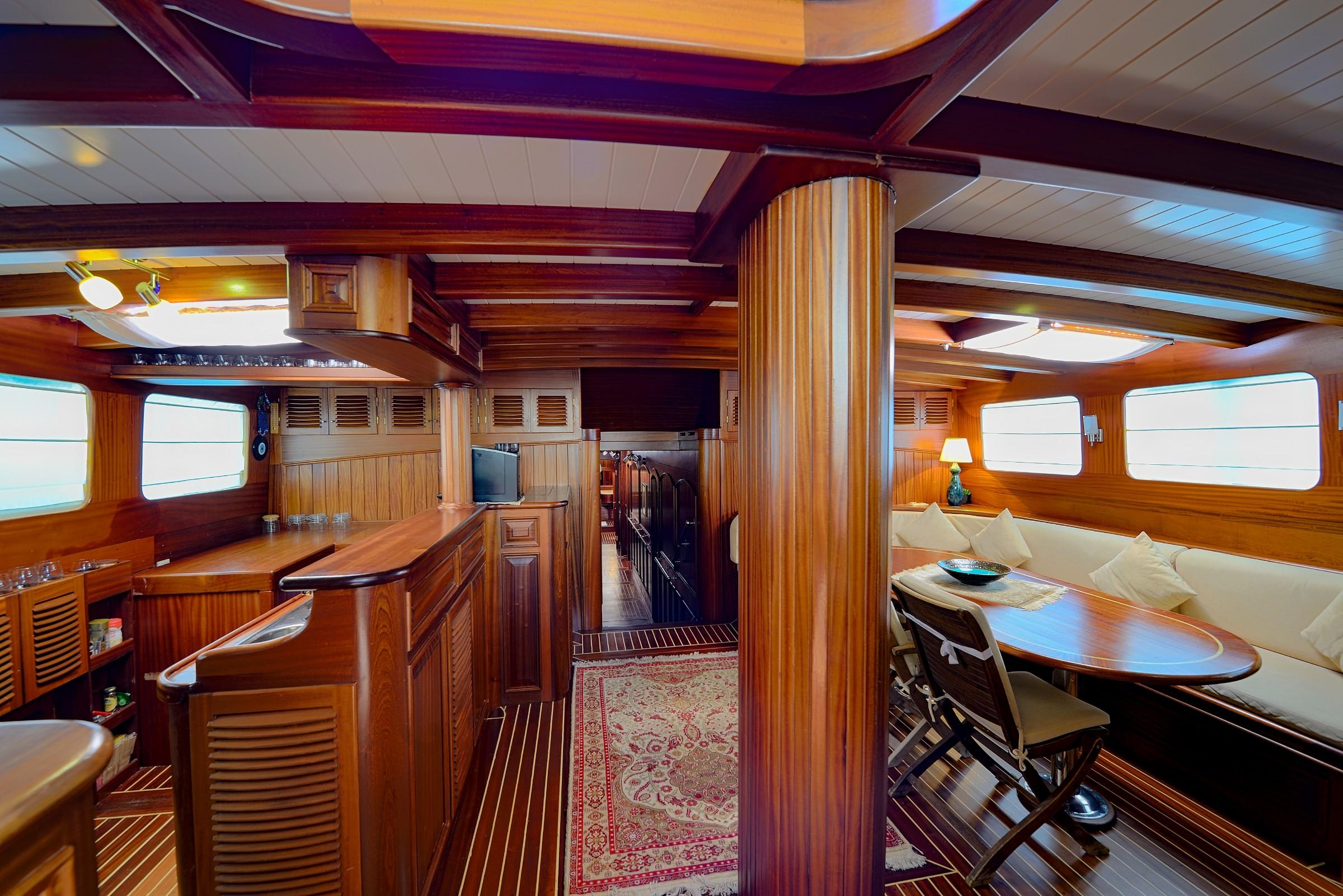 Zephyria II gulet amenities interior cabin in Türkiye