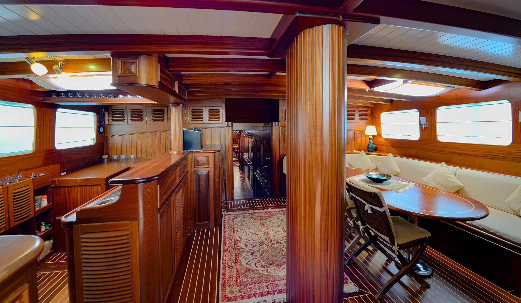 Zephyria II gulet amenities interior cabin in Türkiye