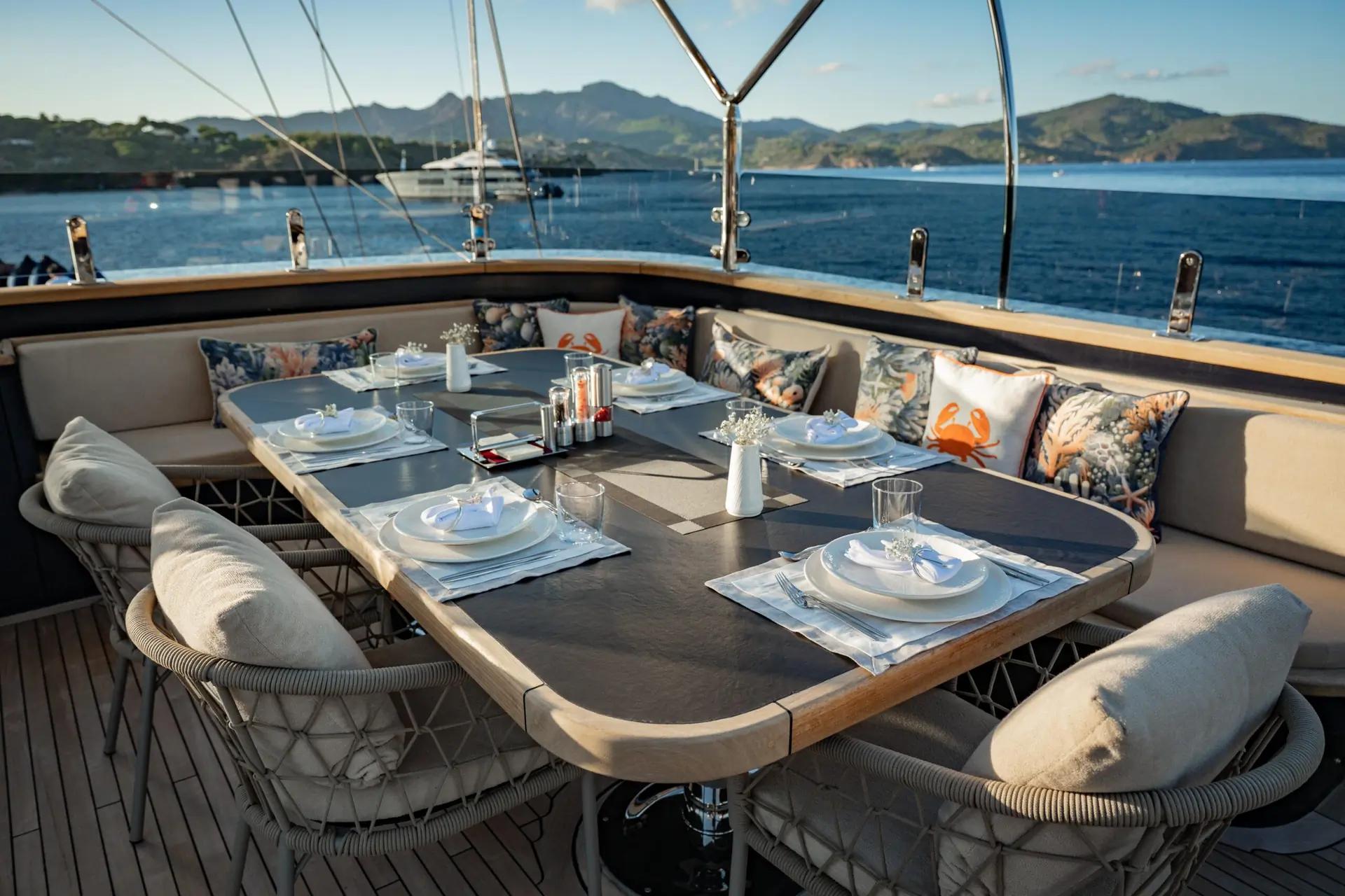 Oguz Khan gulet amenities exterior deck in Türkiye
