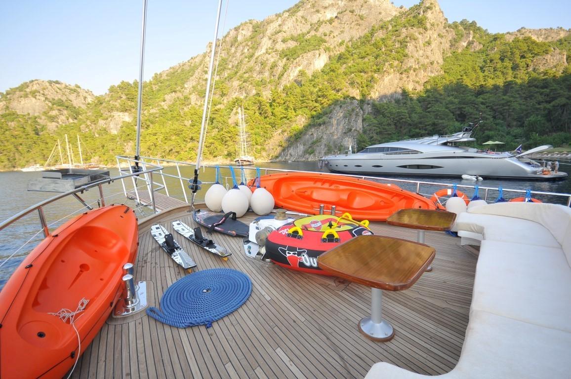 Ece Arina gulet amenities exterior deck in Türkiye