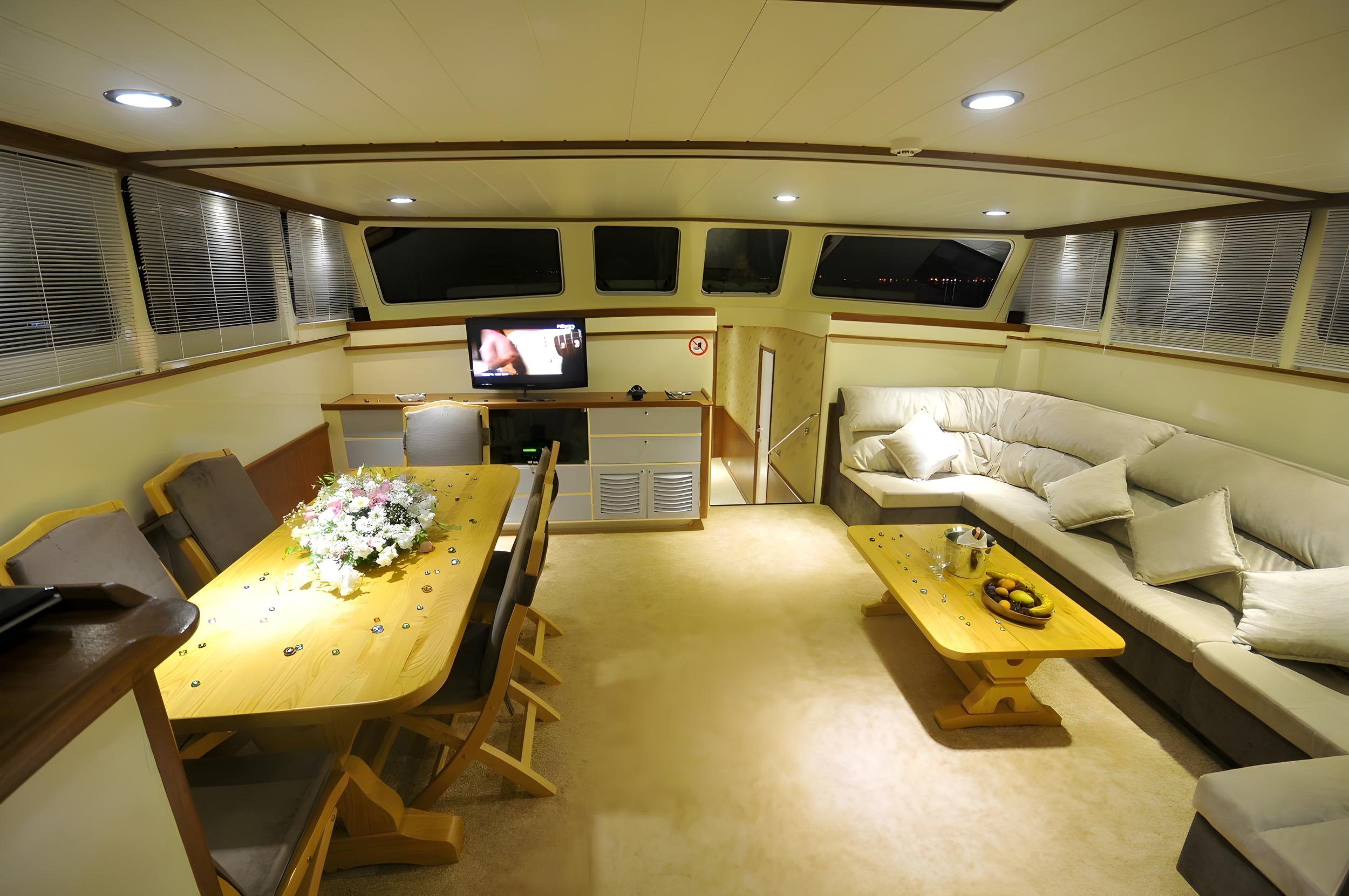 Ece Arina gulet amenities interior cabin in Türkiye