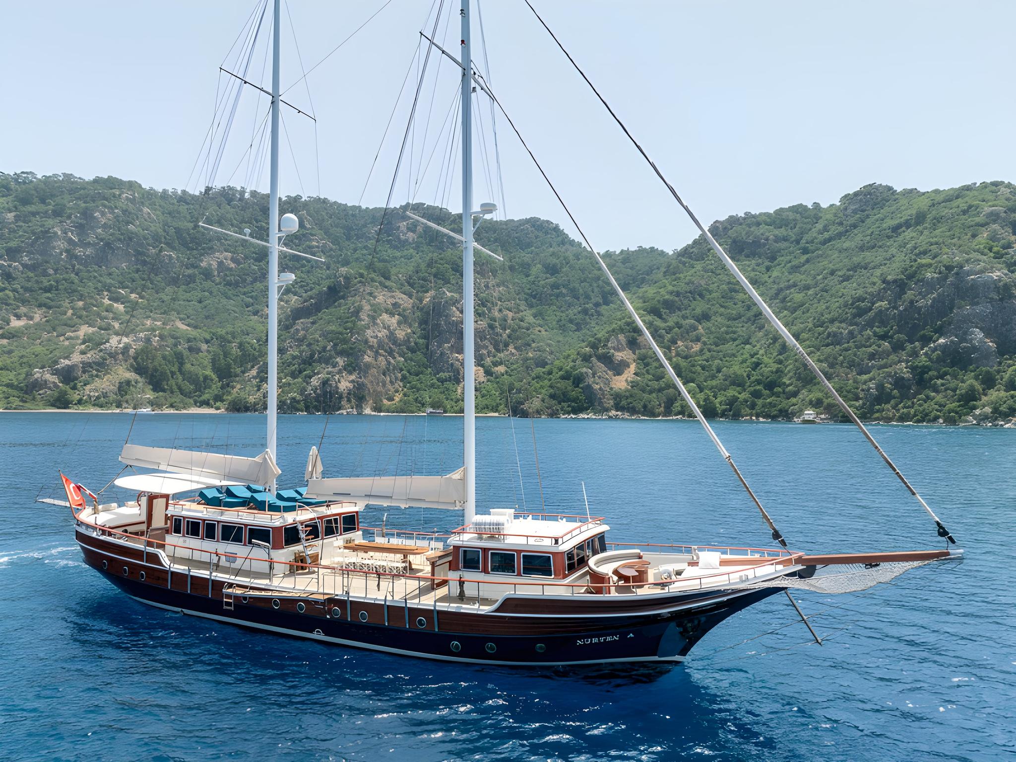 Nurten A gulet amenities exterior deck in Türkiye