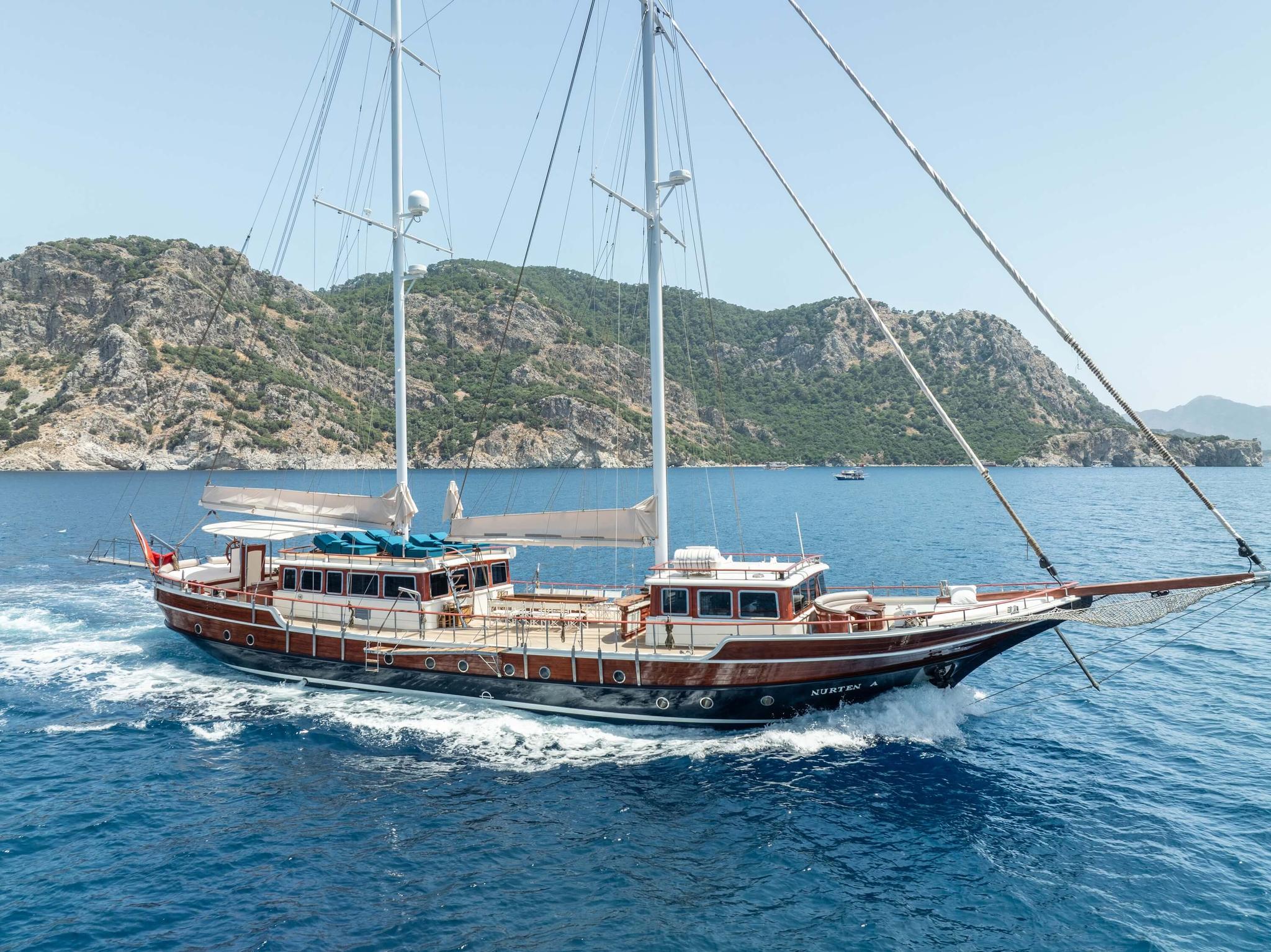 Nurten A gulet amenities exterior deck in Türkiye