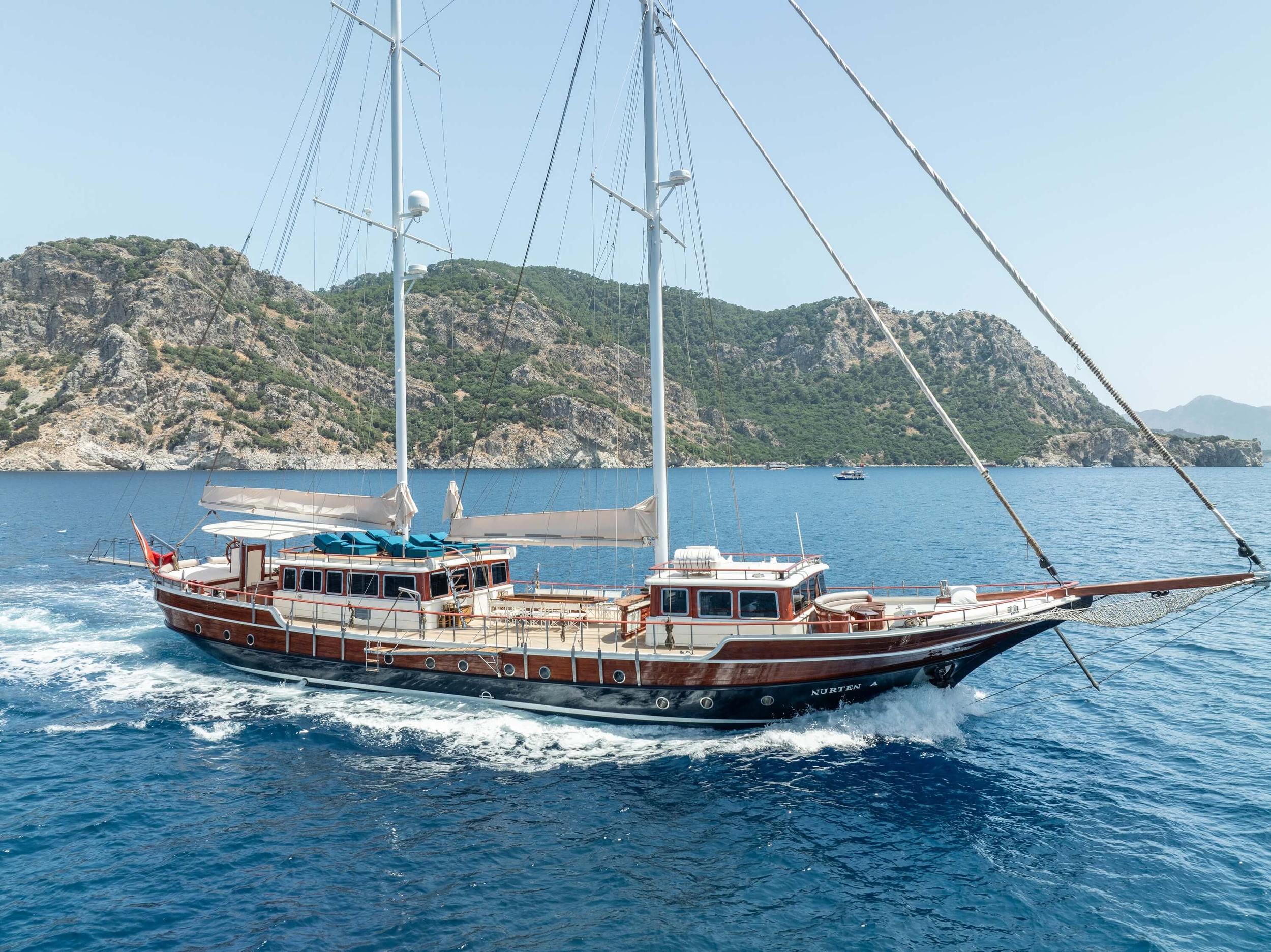 Nurten A gulet amenities exterior deck in Türkiye