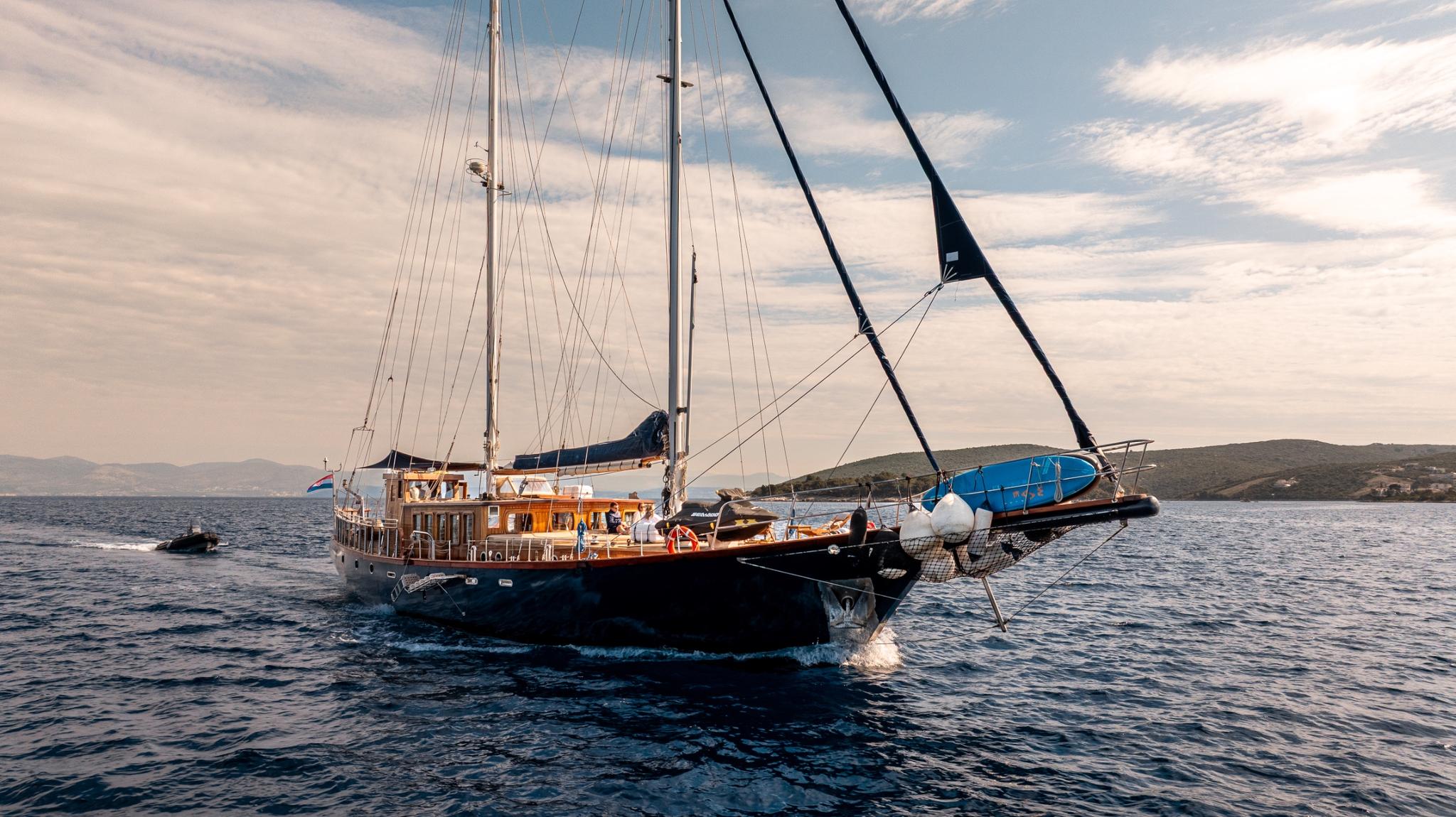 Smart Spirit gulet amenities aerial view in Croatia