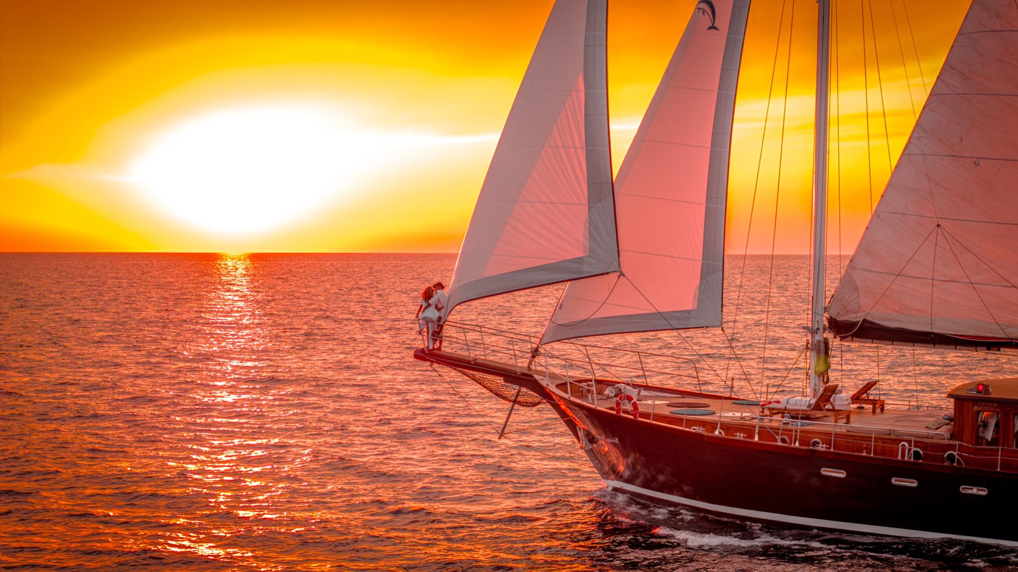 Smart Spirit gulet amenities aerial view in Croatia