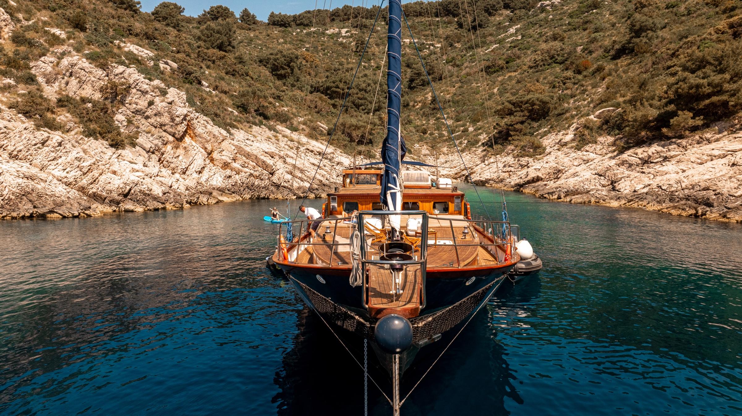 Smart Spirit gulet amenities aerial view in Croatia