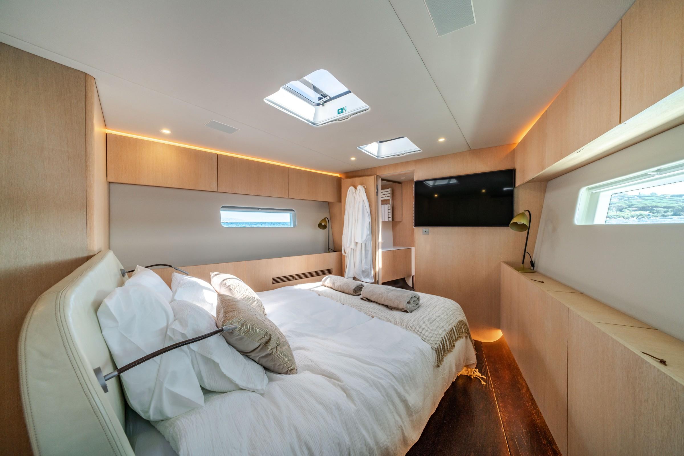 Mystic gulet accommodation interior cabin in France