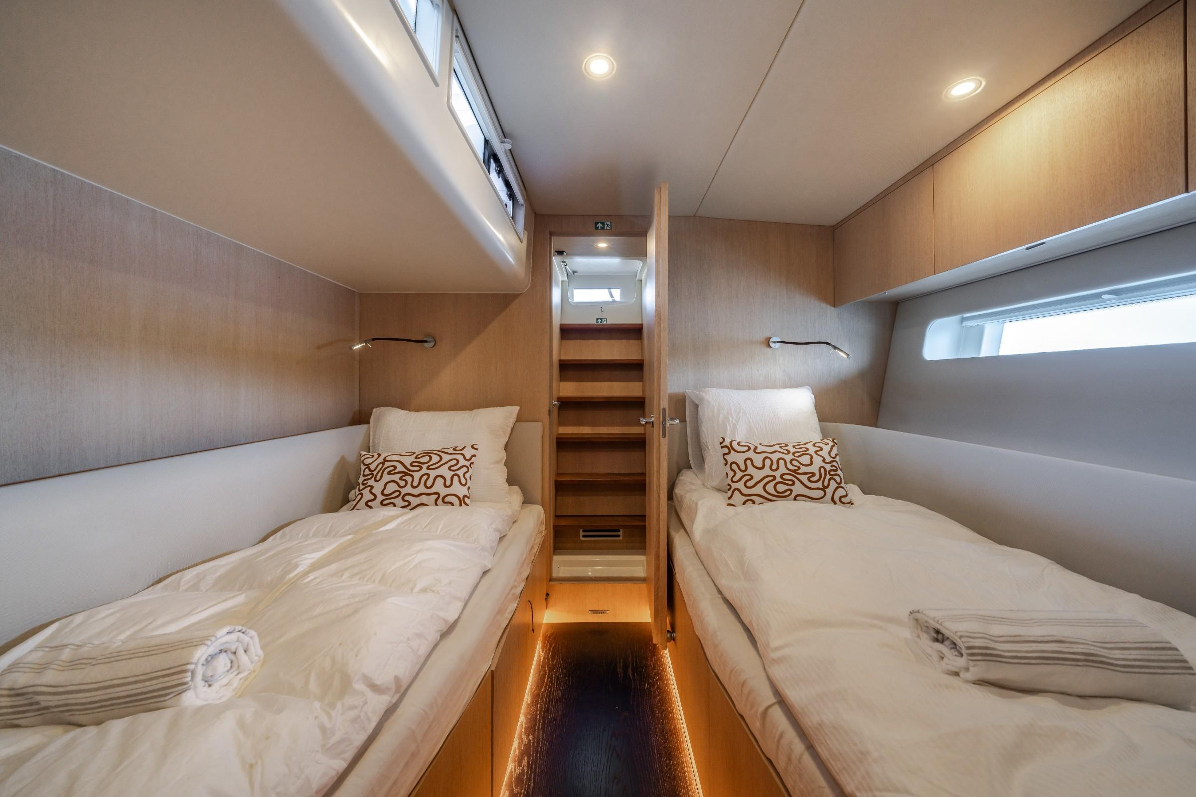 Mystic gulet accommodation interior cabin in France