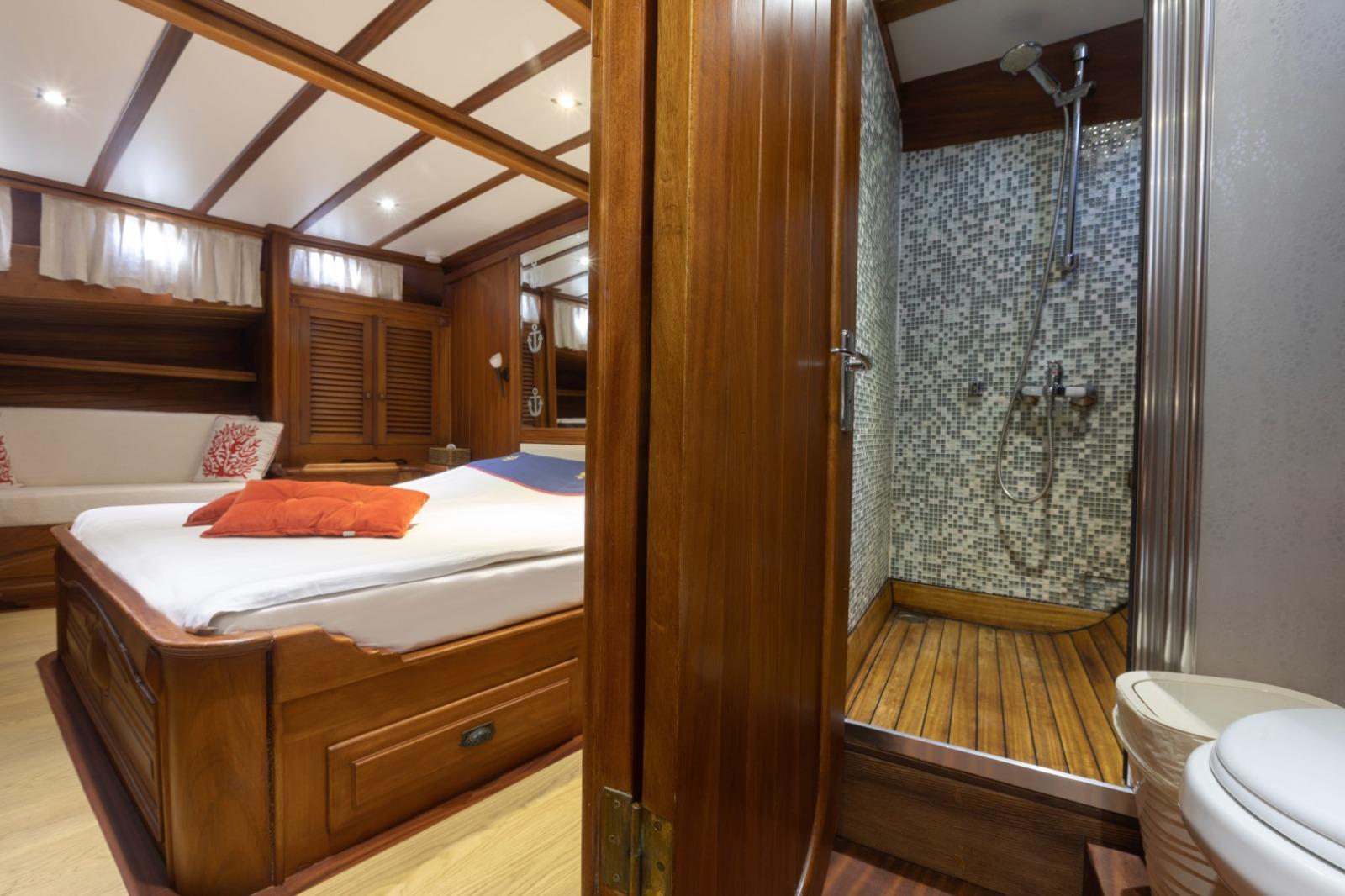 KANARYA gulet accommodation interior cabin in Türkiye