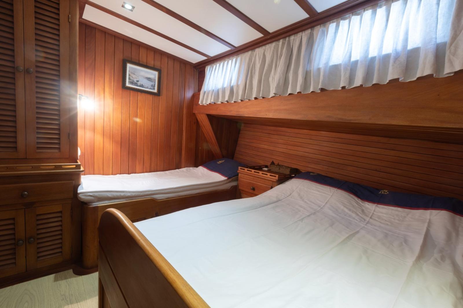KANARYA gulet accommodation interior cabin in Türkiye