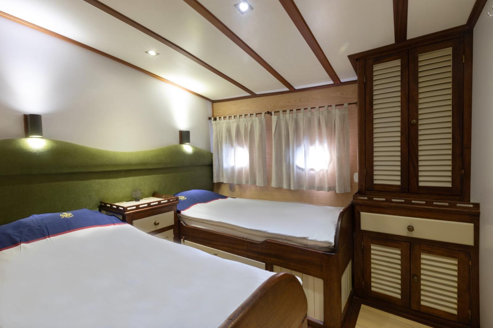 KANARYA gulet accommodation interior cabin in Türkiye