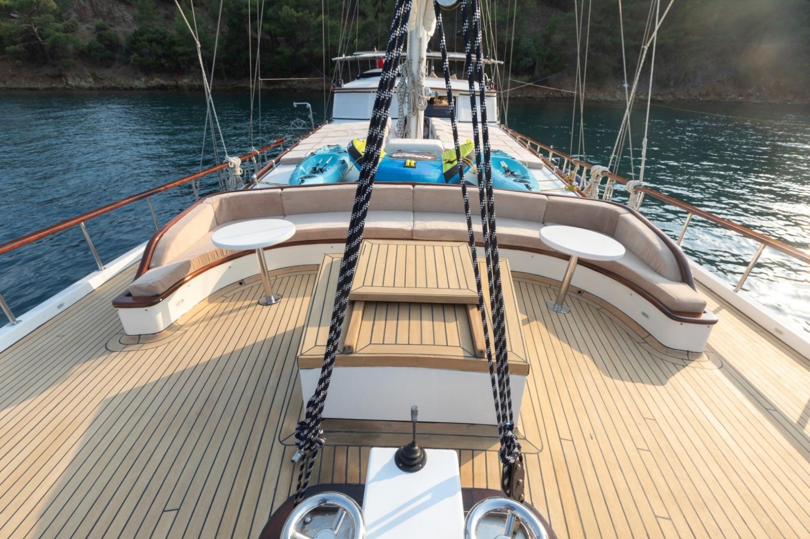 KANARYA gulet amenities exterior deck in Türkiye