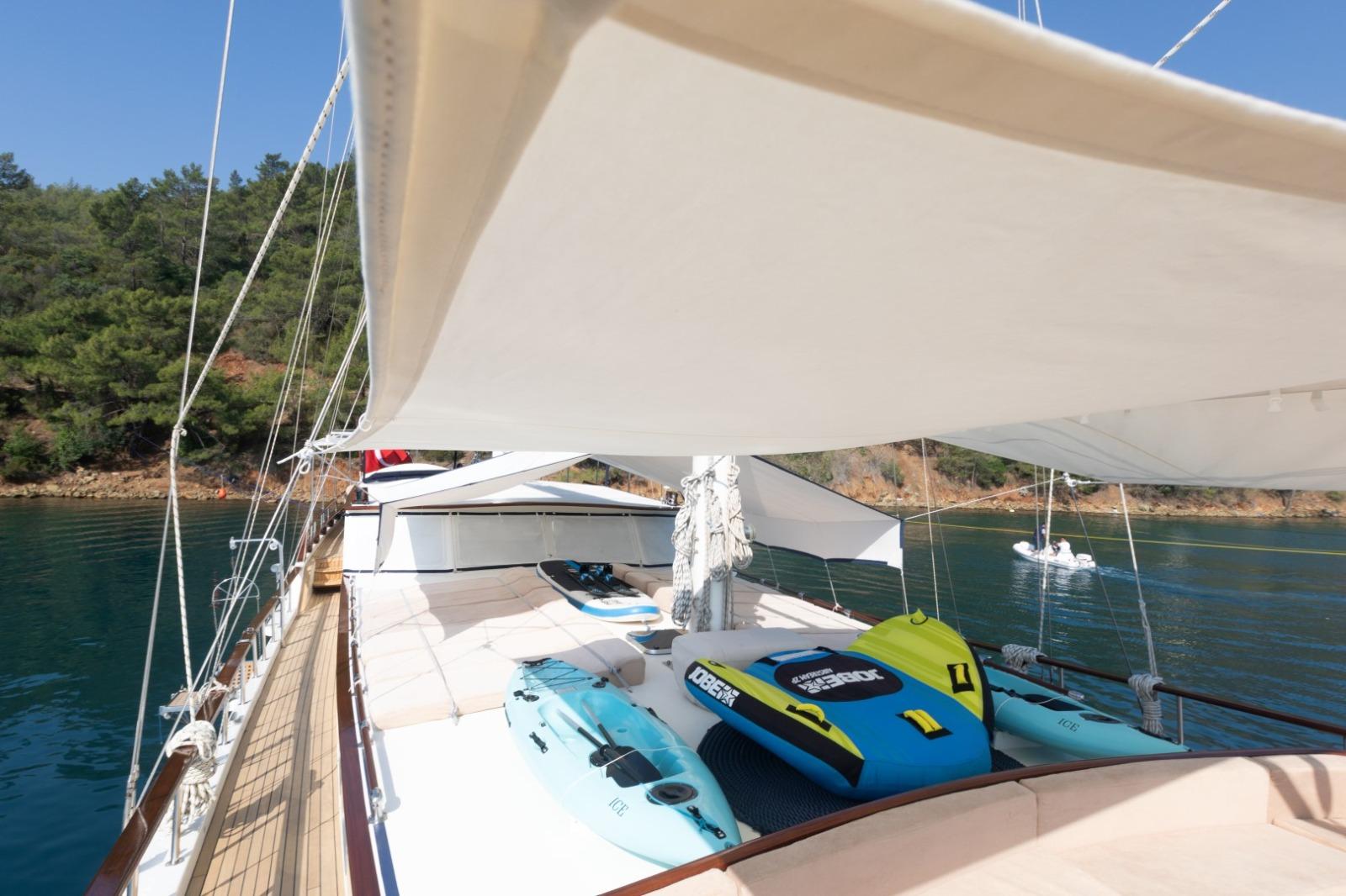 KANARYA gulet amenities exterior deck in Türkiye
