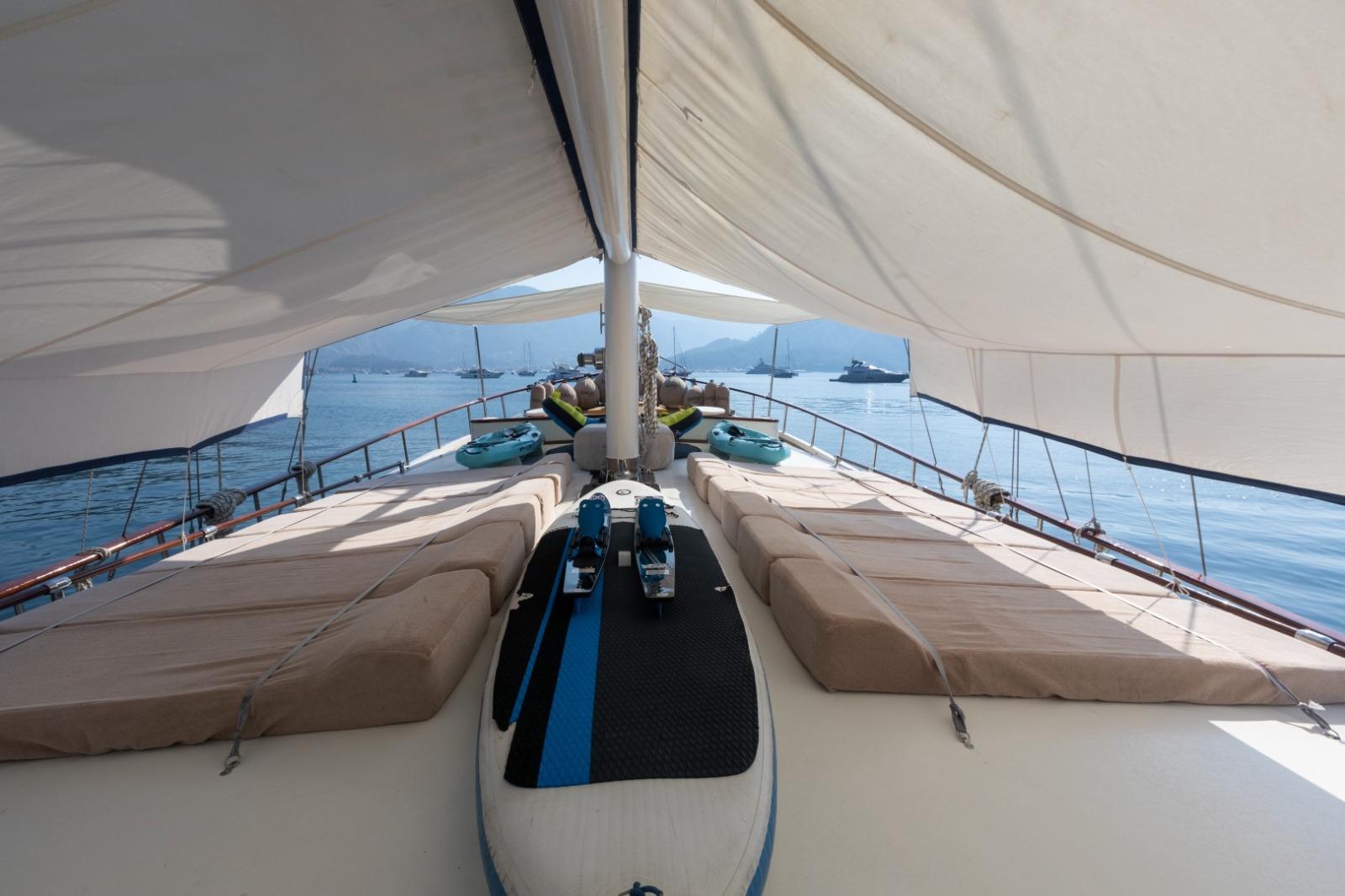KANARYA gulet amenities exterior deck in Türkiye