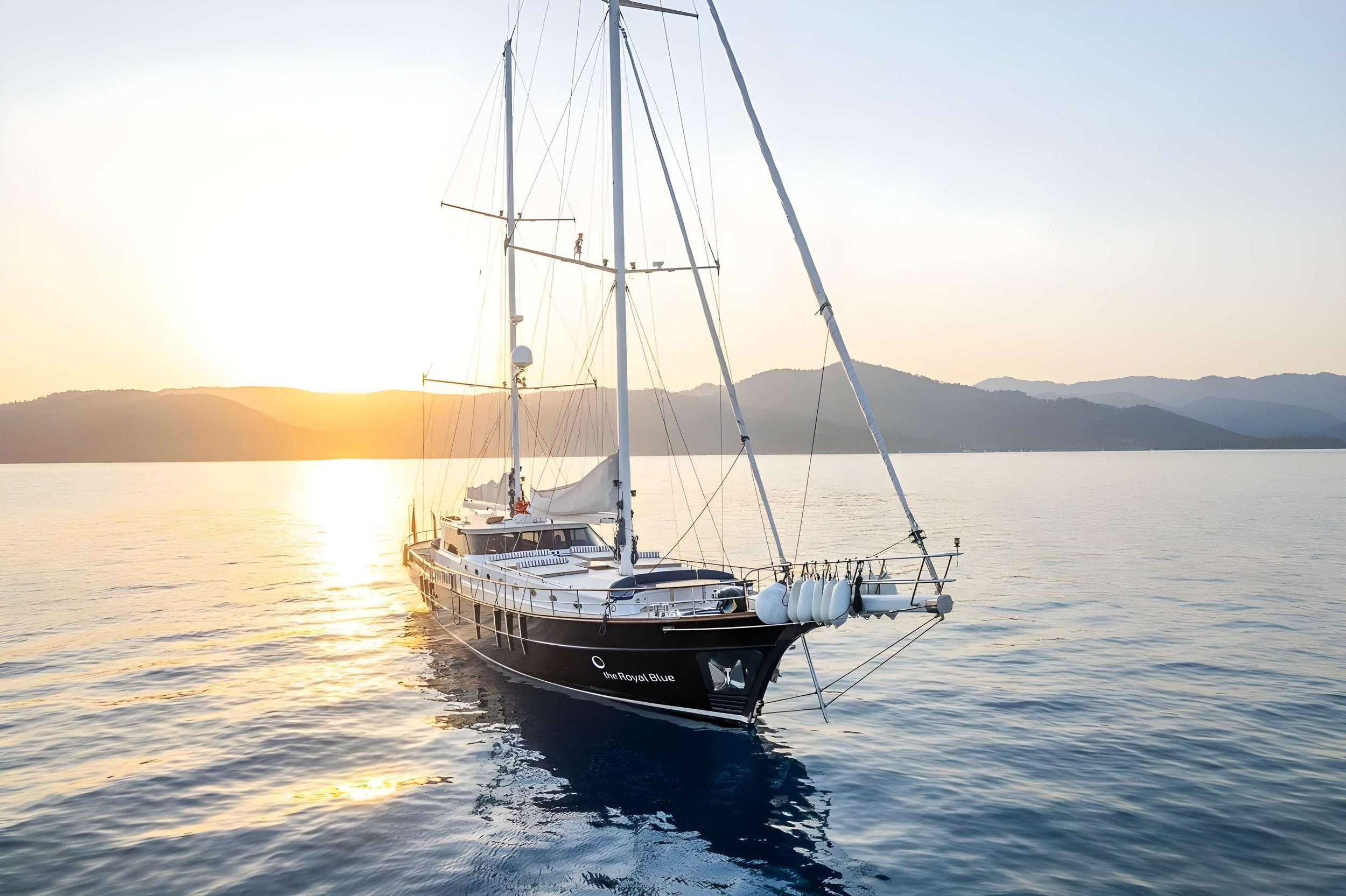 The Royal Blue gulet amenities exterior deck in Türkiye