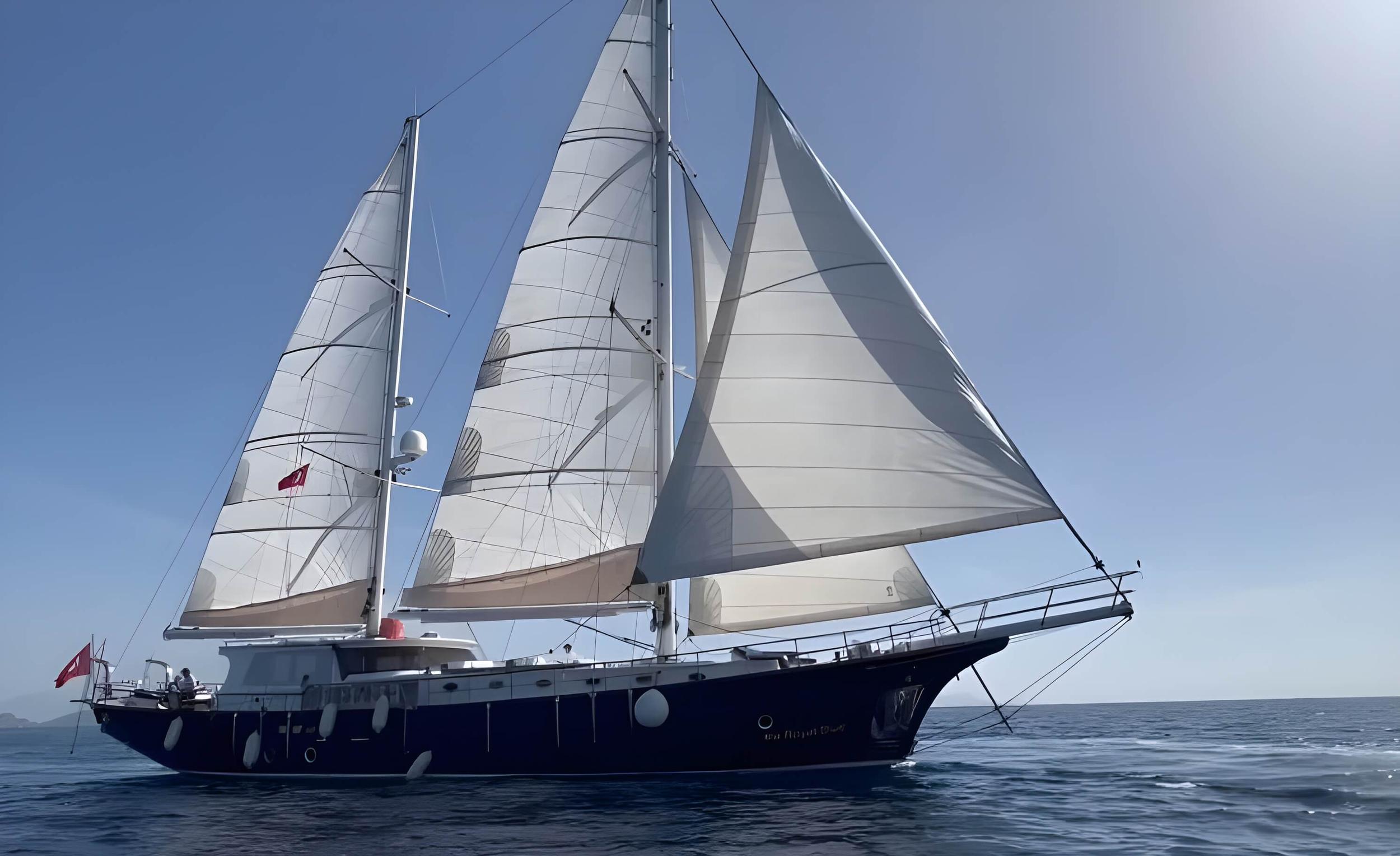 The Royal Blue gulet amenities exterior deck in Türkiye