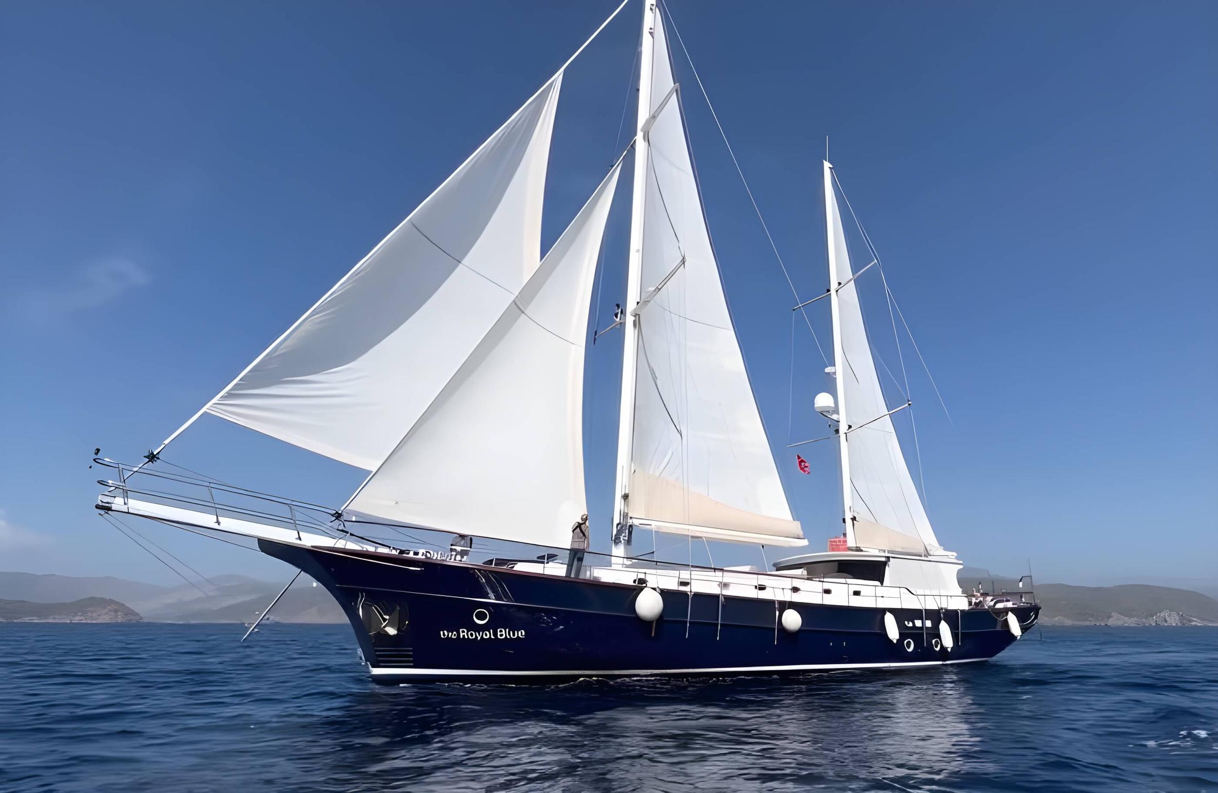 The Royal Blue gulet amenities exterior deck in Türkiye