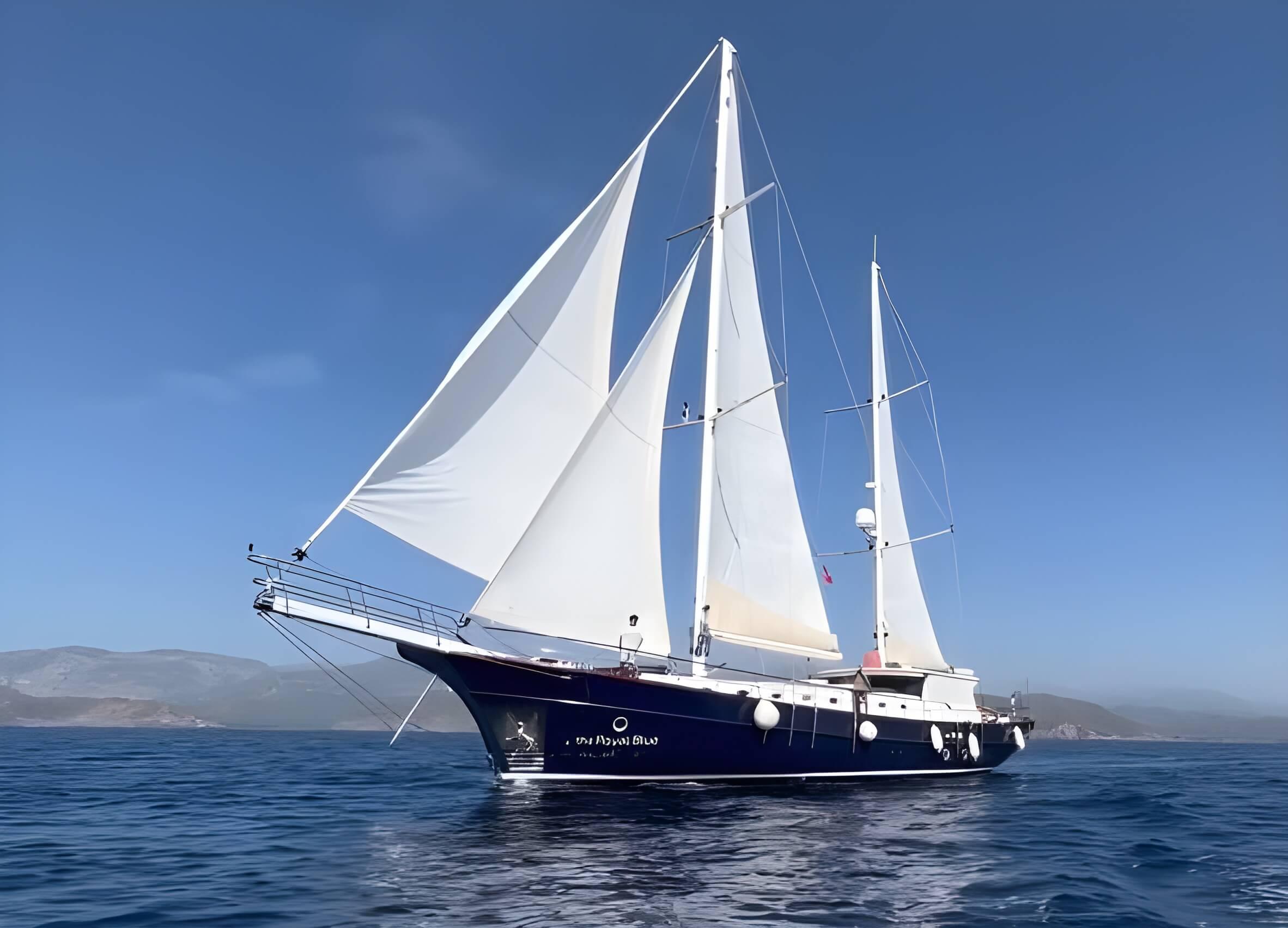 The Royal Blue gulet amenities exterior deck in Türkiye