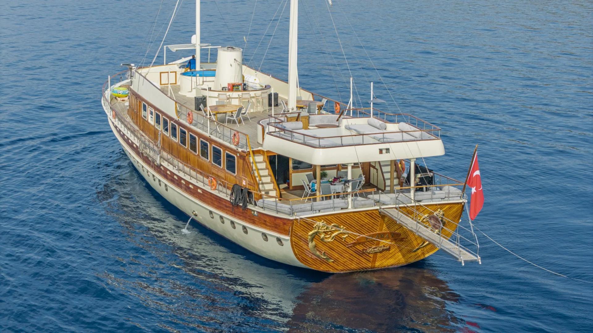 Elara 1 gulet amenities exterior deck in Türkiye