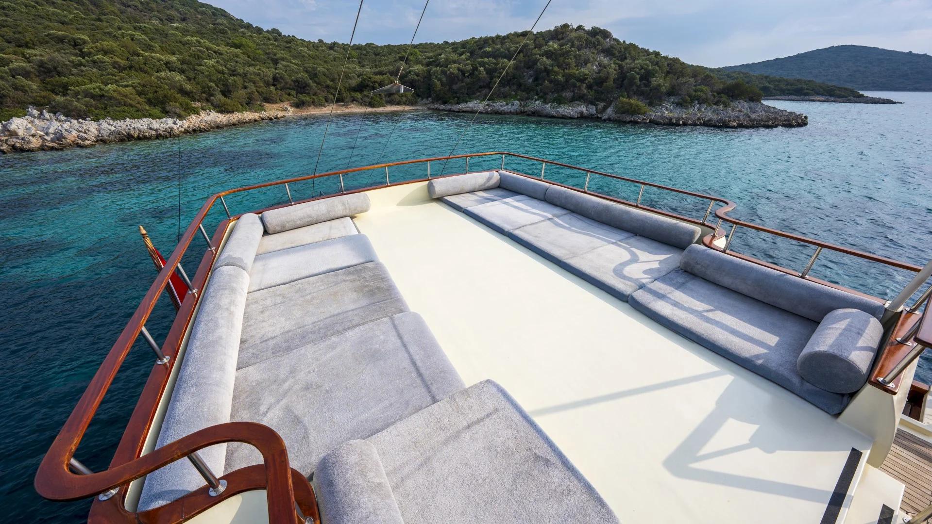 Elara 1 gulet amenities exterior deck in Türkiye