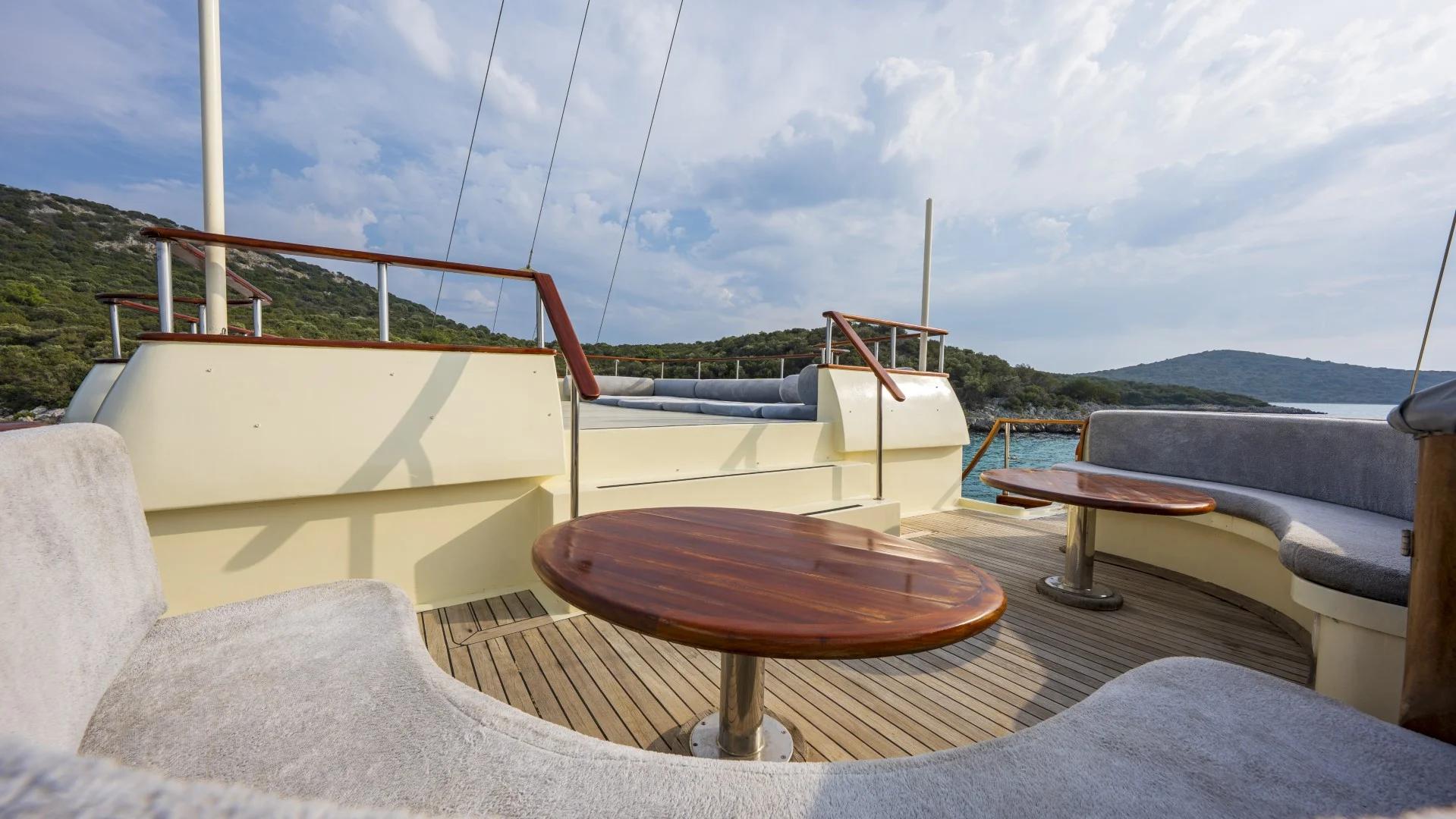 Elara 1 gulet amenities exterior deck in Türkiye