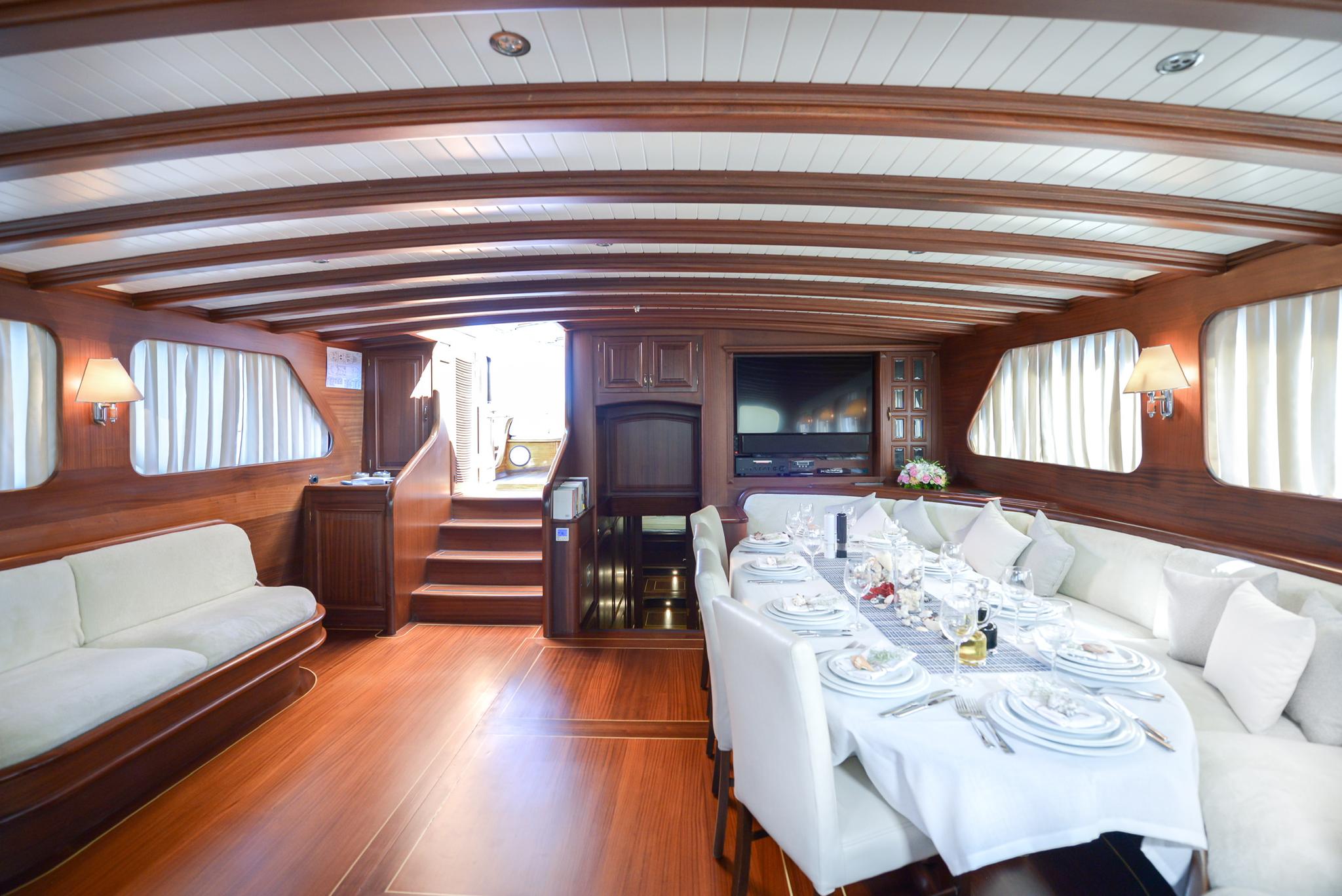 Lady Christa gulet amenities interior cabin in Türkiye