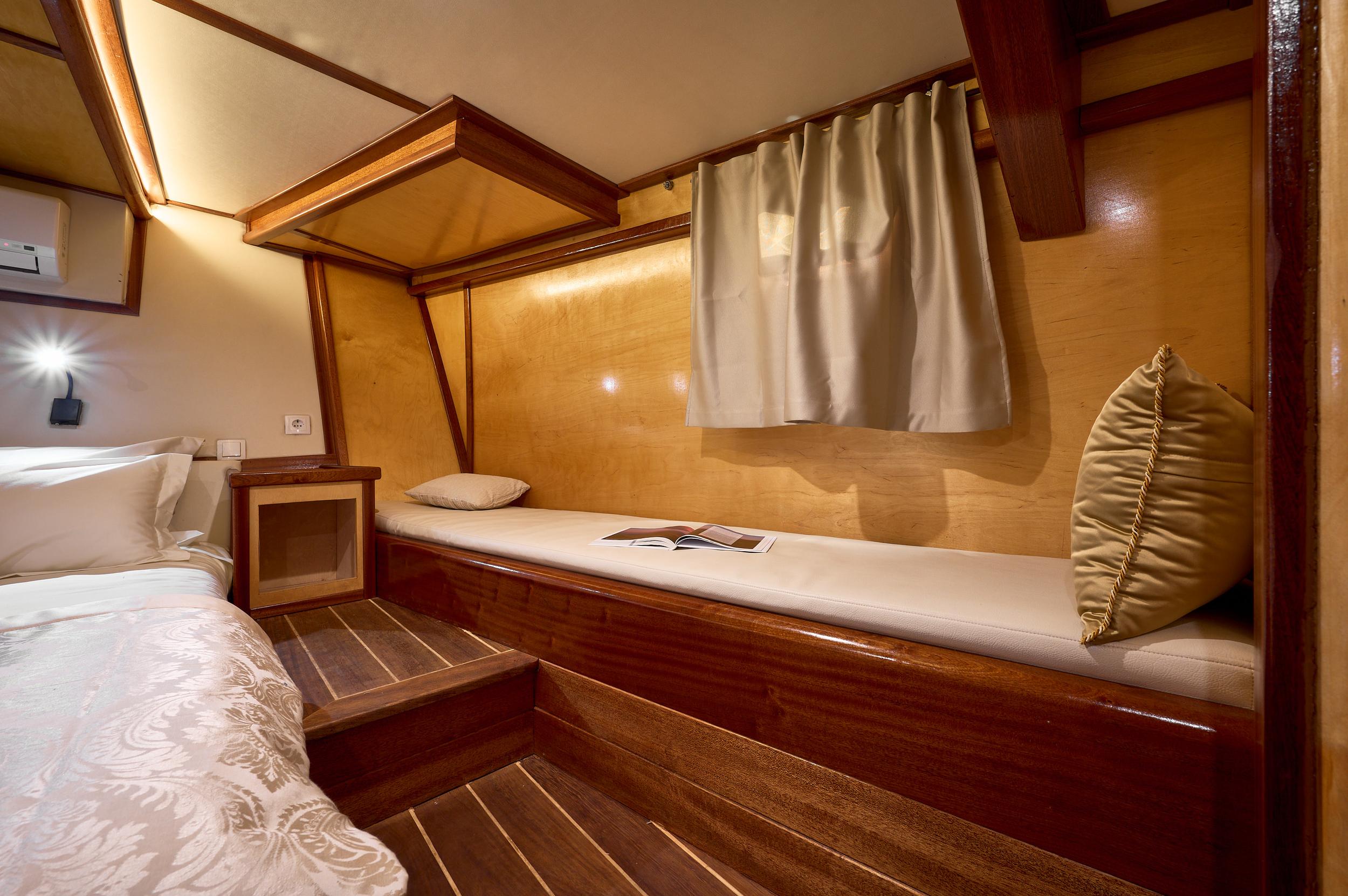 Trebenna gulet accommodation interior cabin in Croatia