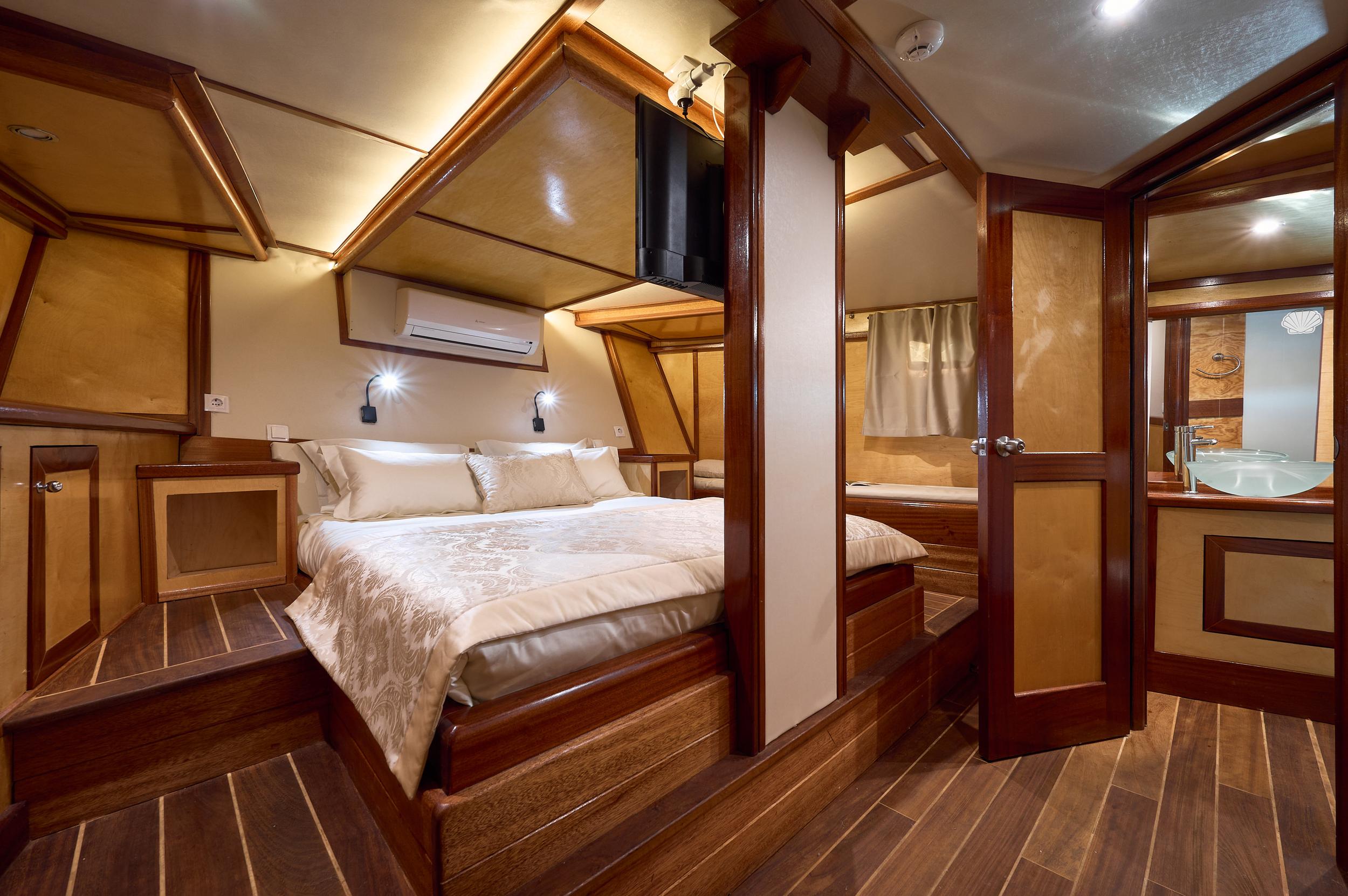 Trebenna gulet accommodation interior cabin in Croatia