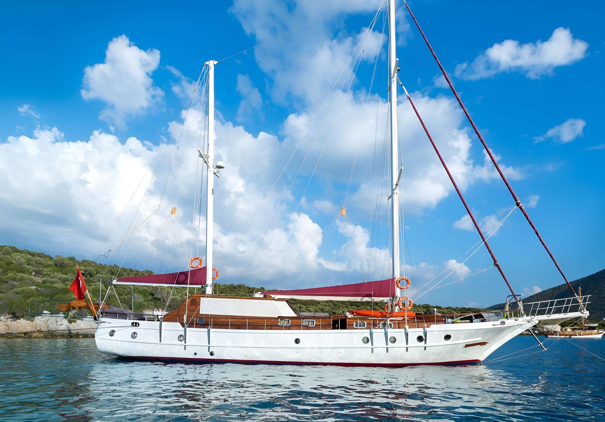 Primadonna gulet amenities exterior deck in Türkiye