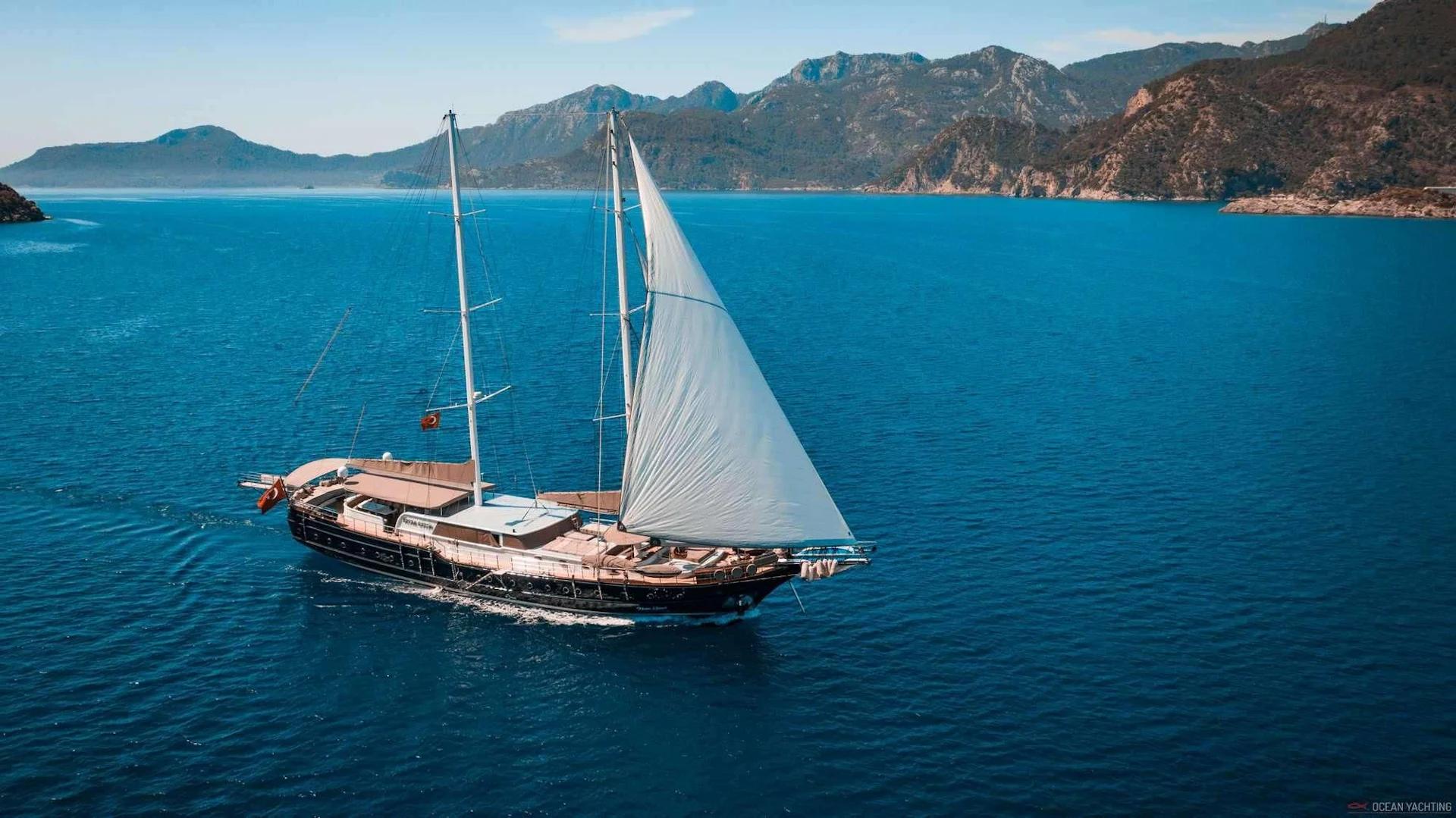 Nevra Queen gulet amenities exterior deck in Türkiye