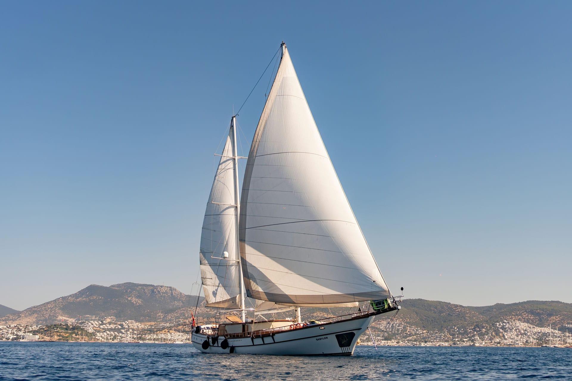 Babylon gulet amenities aerial view in Türkiye