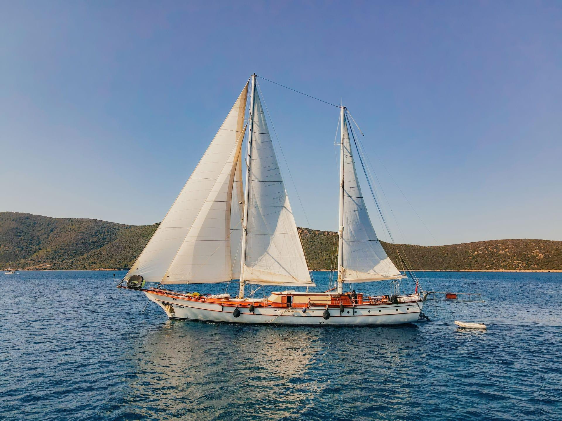 Babylon gulet amenities aerial view in Türkiye