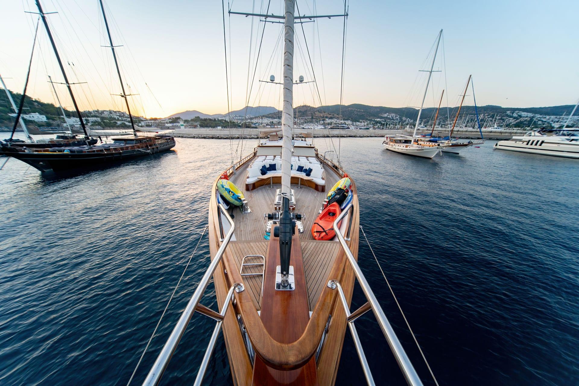 Babylon gulet amenities exterior deck in Türkiye