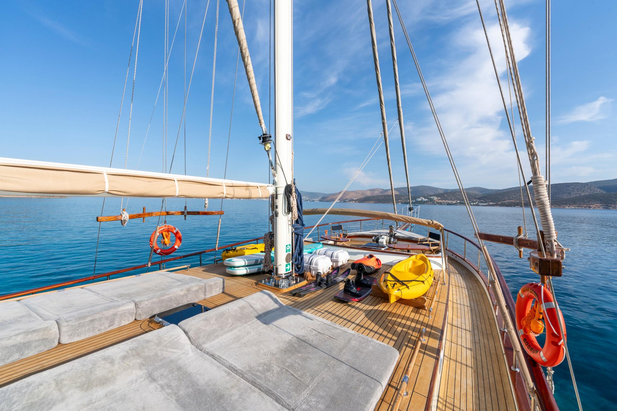 Gözdem The One gulet amenities exterior deck in Türkiye