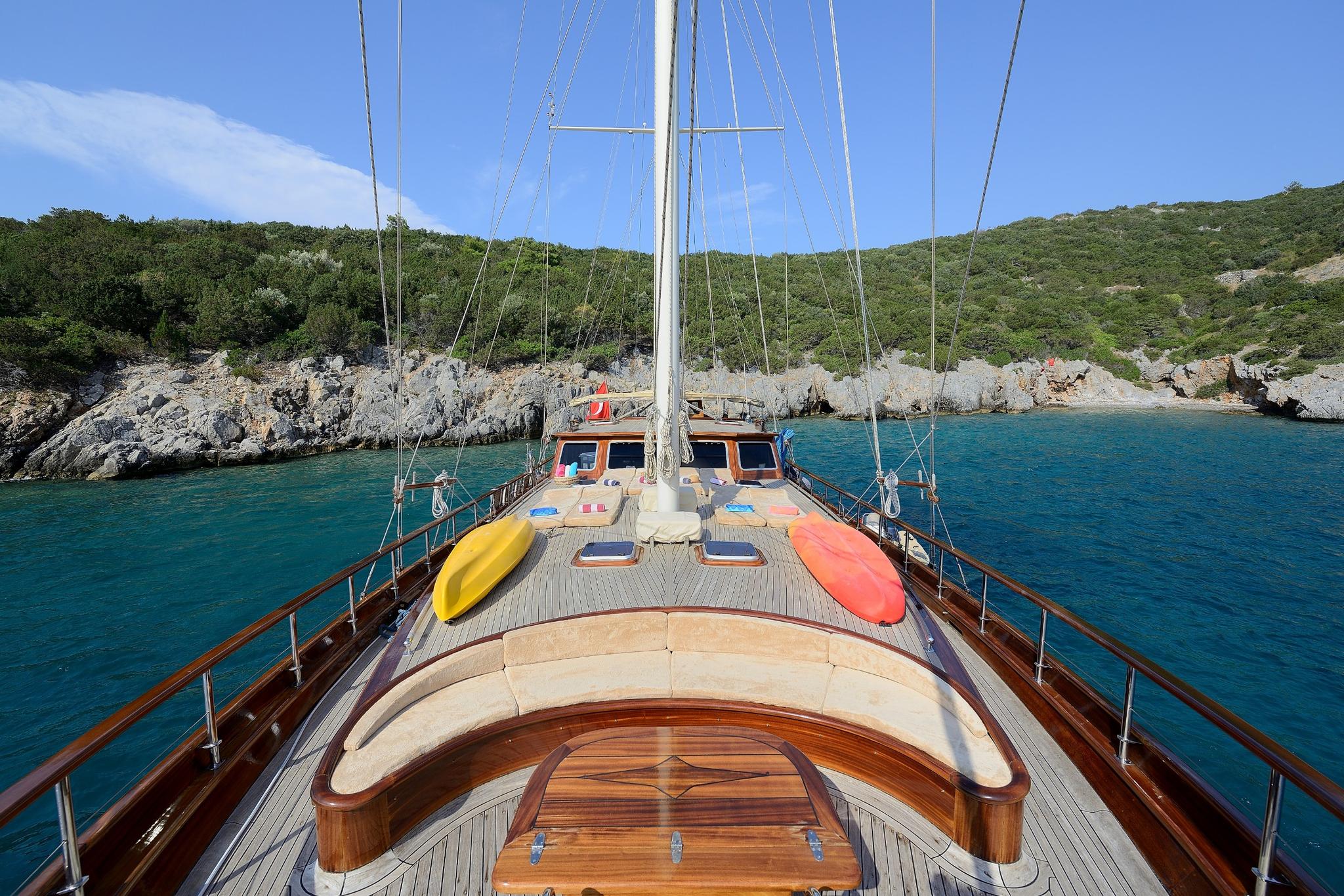 Samarkand gulet amenities exterior deck in Türkiye