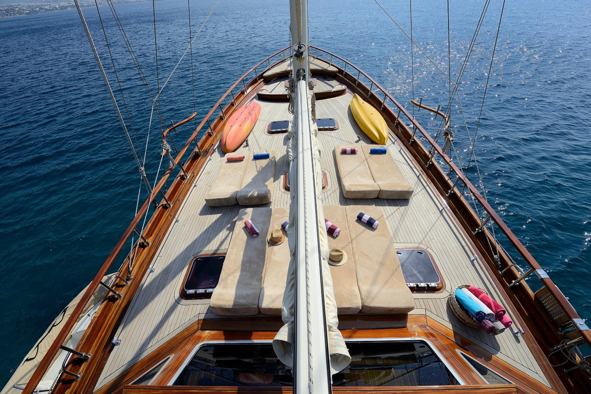 Samarkand gulet amenities exterior deck in Türkiye