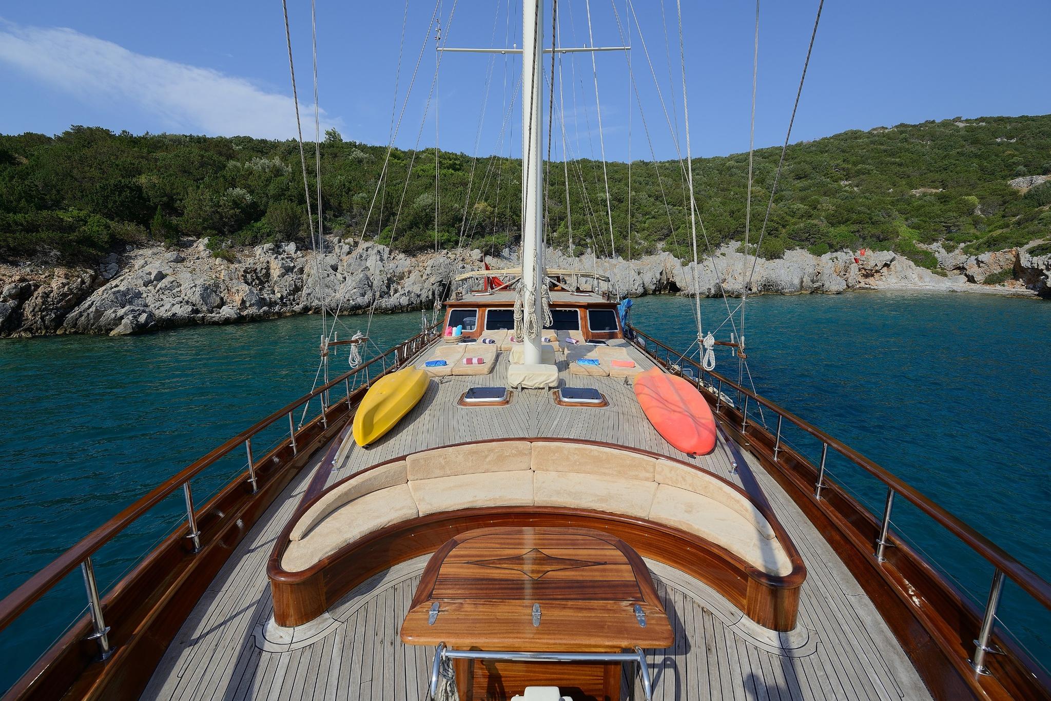 Samarkand gulet amenities exterior deck in Türkiye