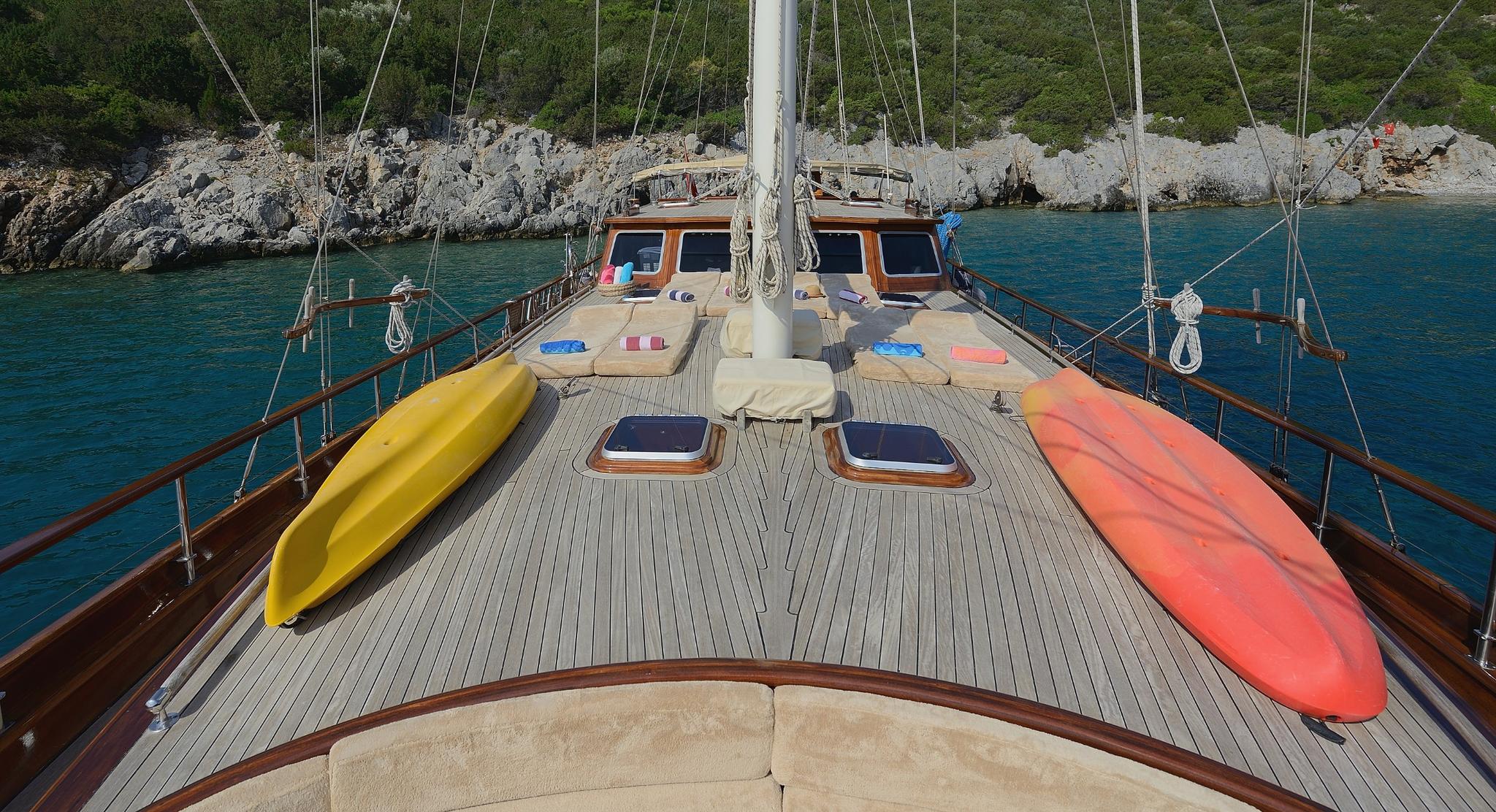 Samarkand gulet amenities exterior deck in Türkiye