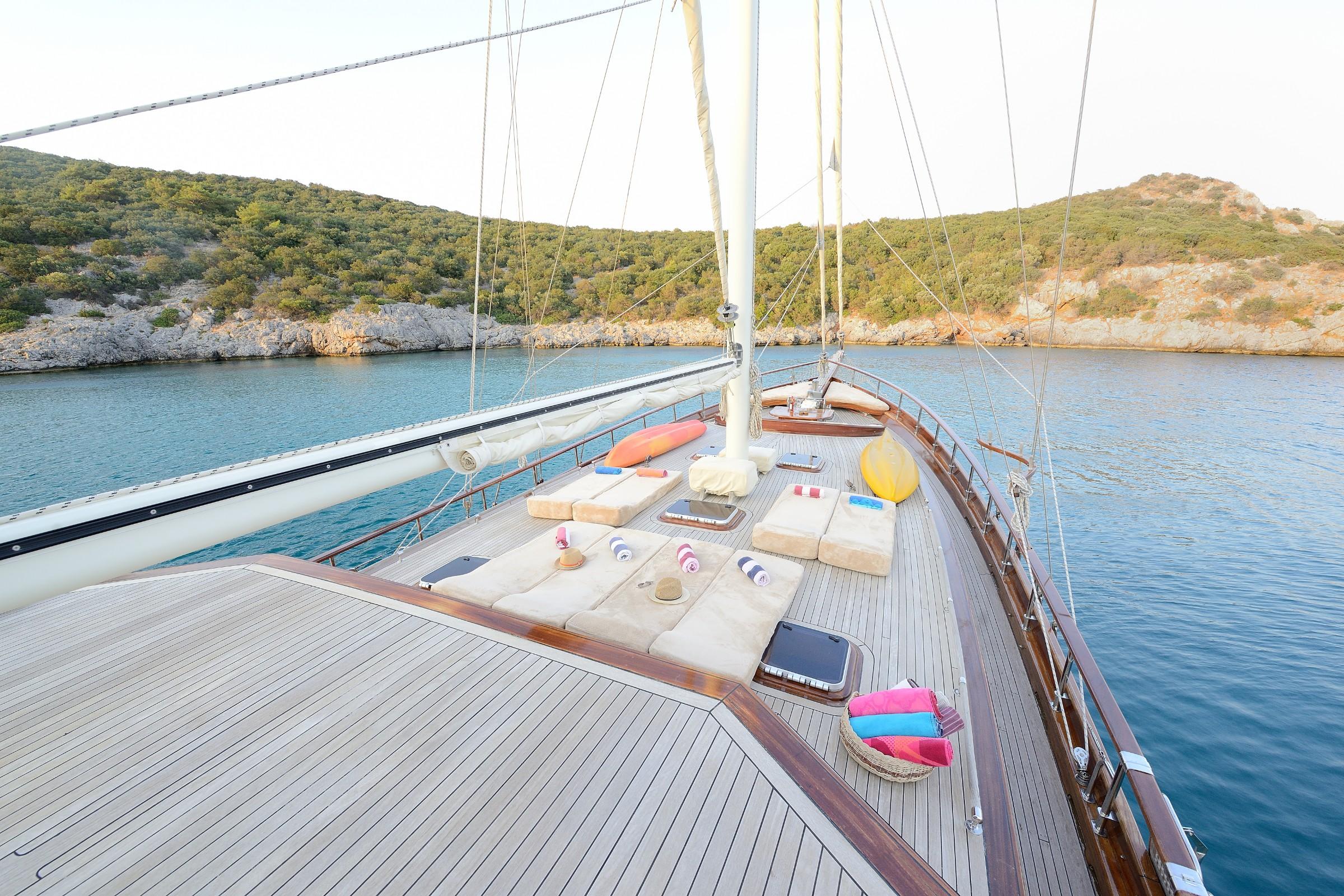 Samarkand gulet amenities exterior deck in Türkiye