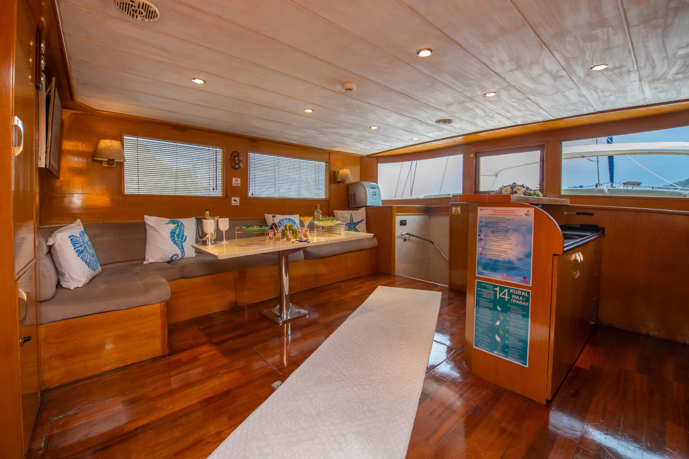 Cemre Mila gulet amenities interior cabin in Türkiye