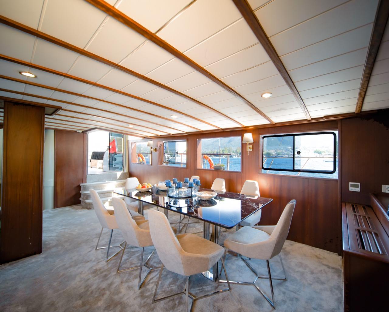 Caustic gulet amenities interior cabin in Türkiye
