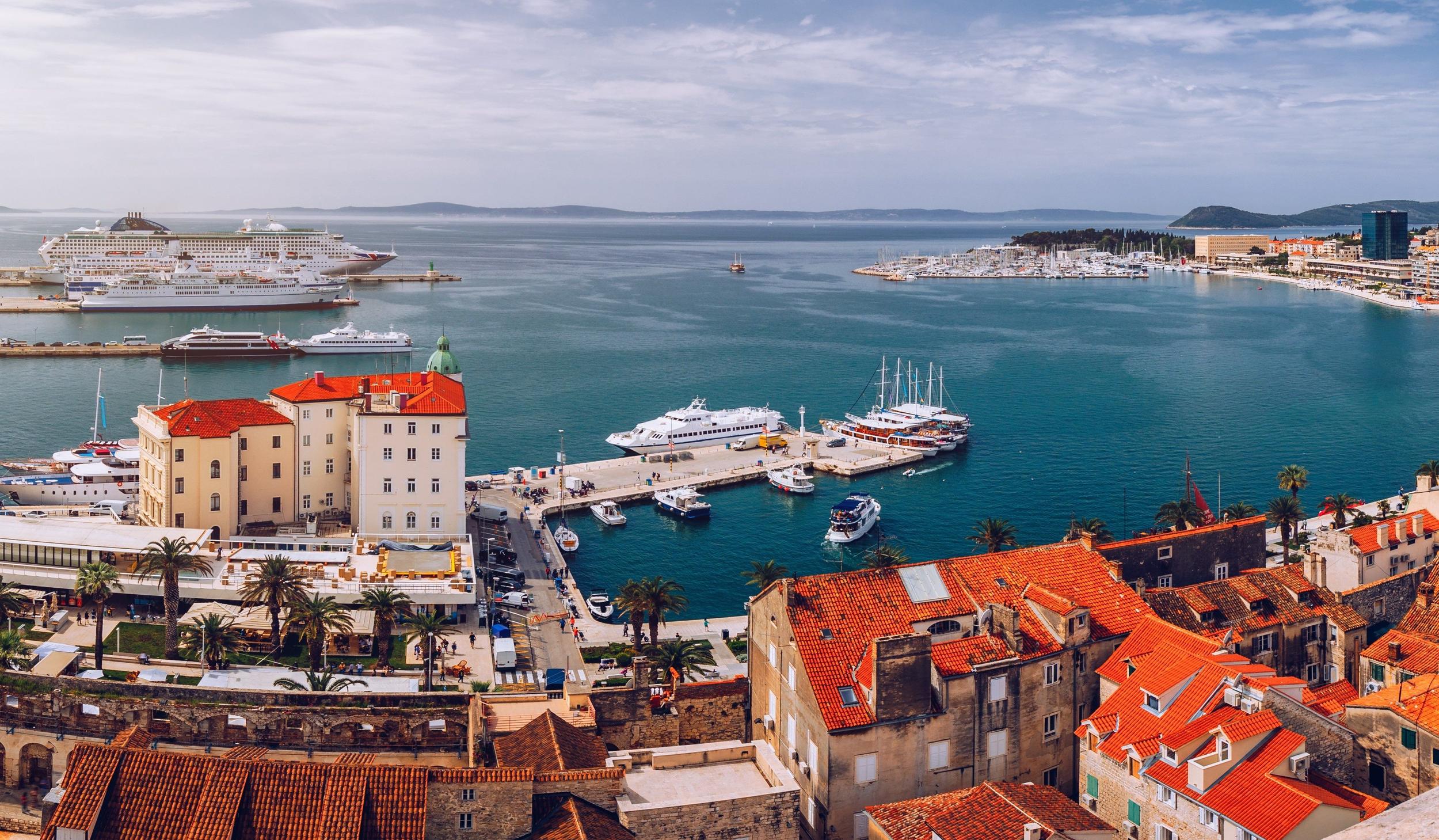Brown Sugar gulet aerial view in Croatia