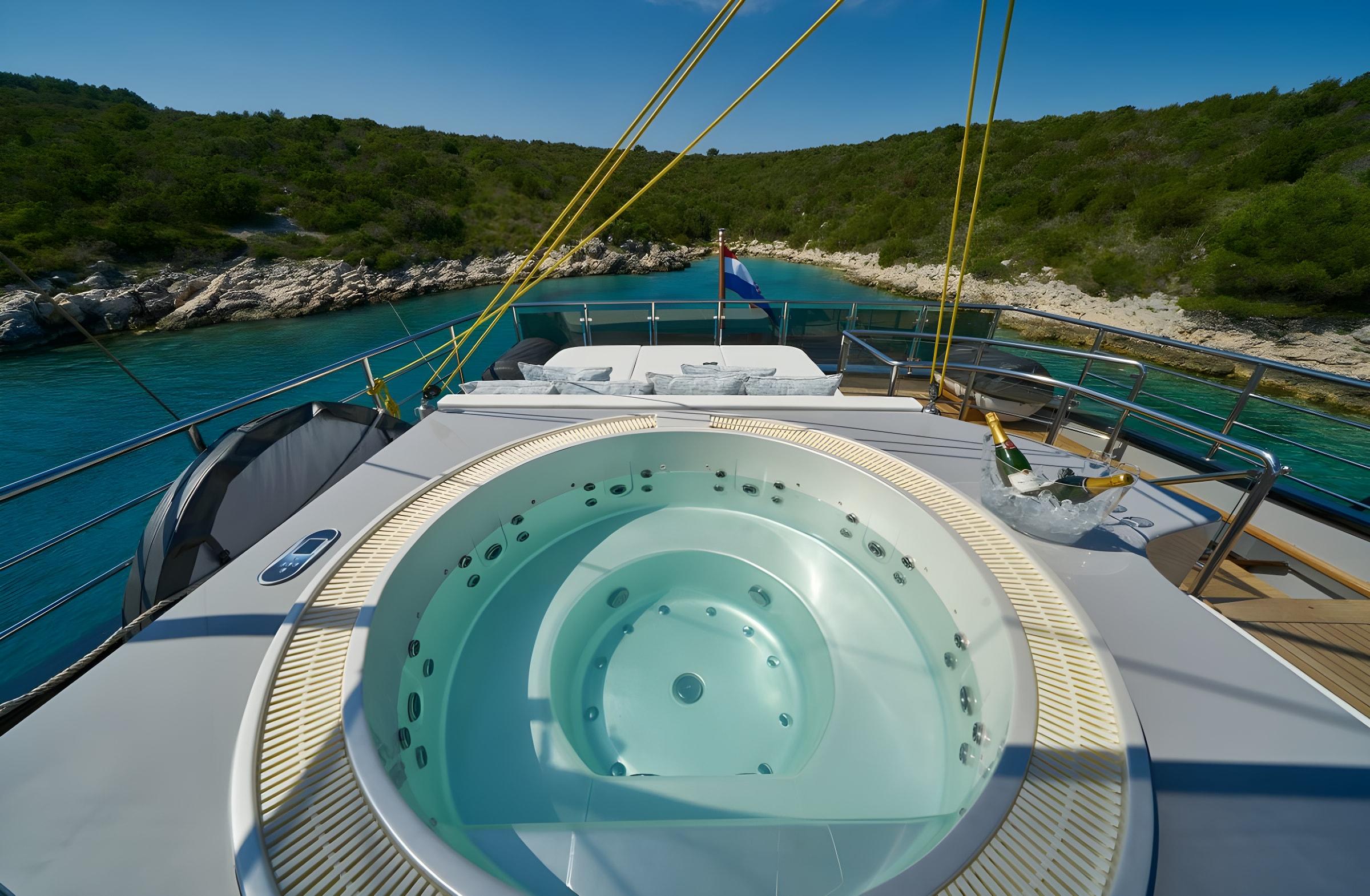 Rara Avis gulet amenities interior cabin in Croatia