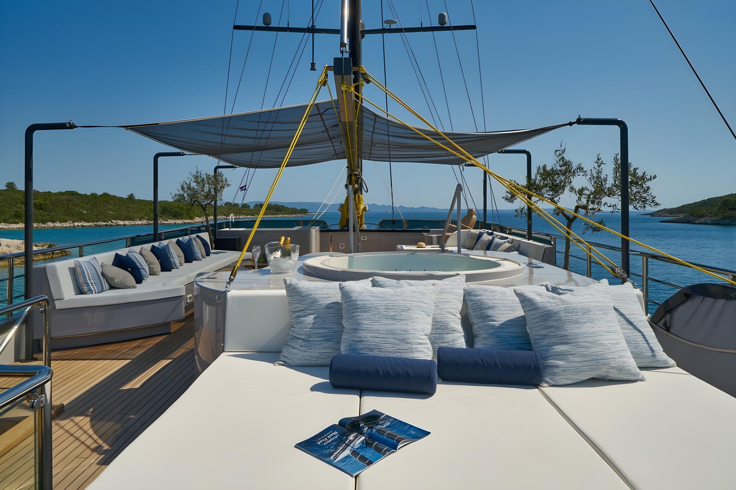 Rara Avis gulet amenities interior cabin in Croatia