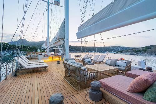 Yazz gulet amenities exterior deck in Türkiye